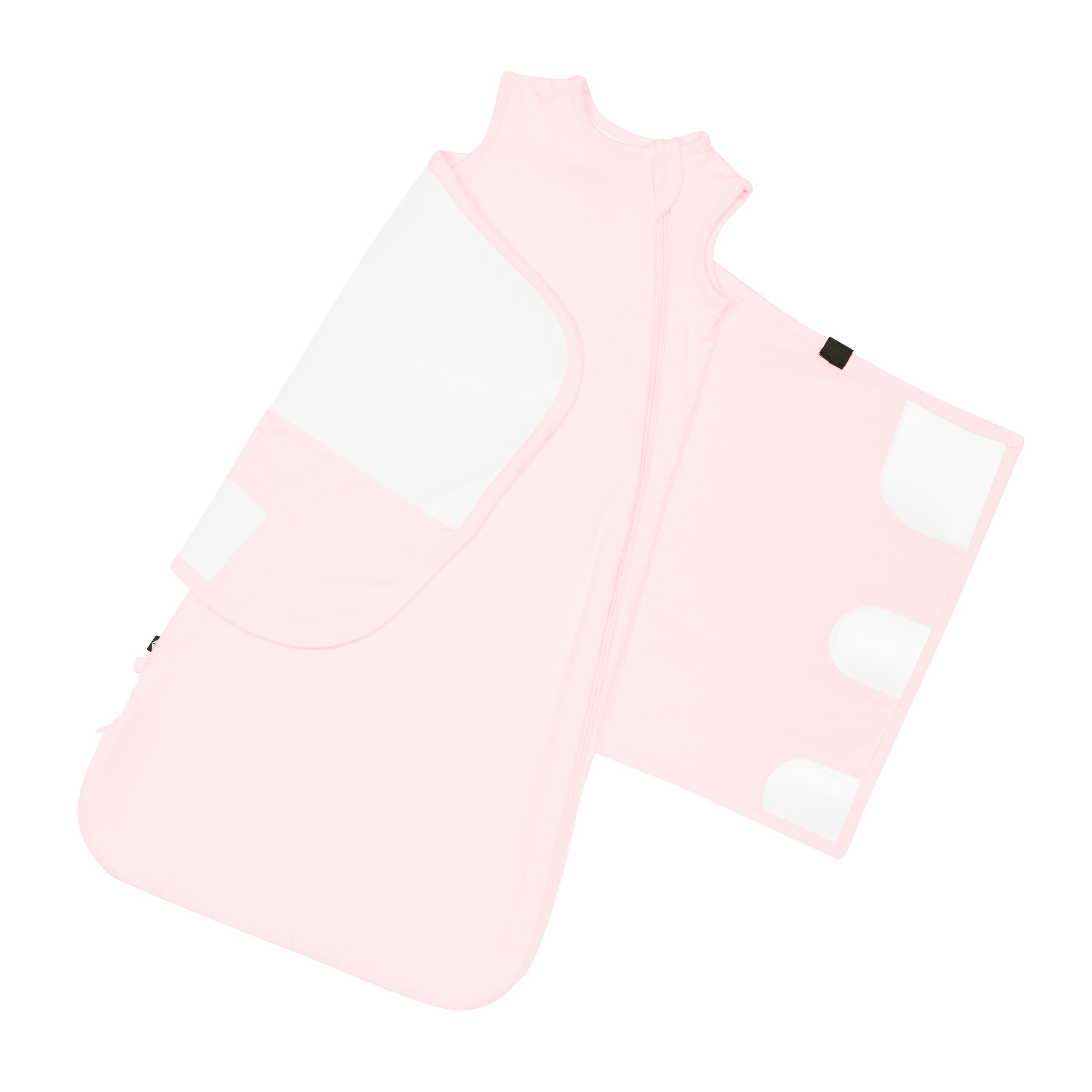 Sleep Bag Swaddler in Sakura 0.5 velcro system shown