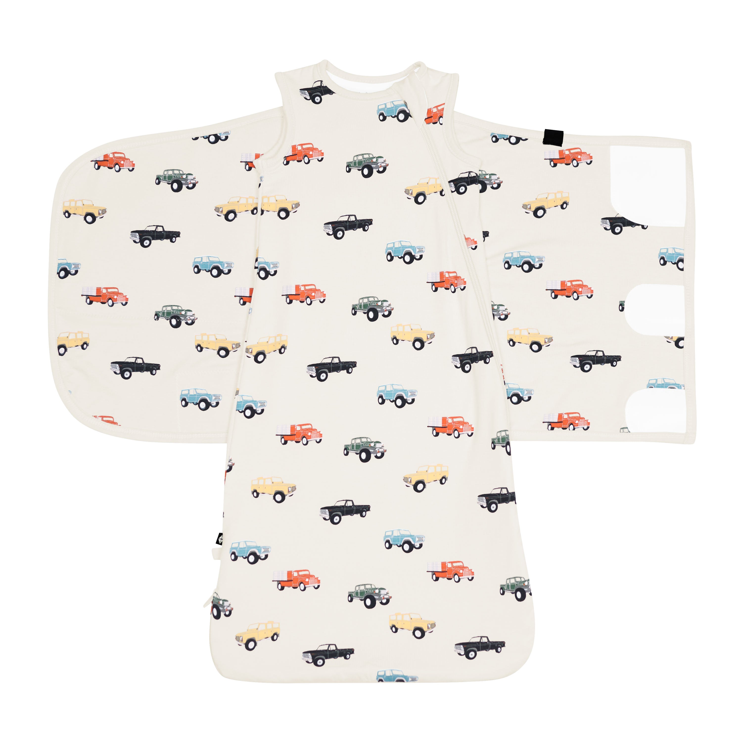 Adjustable Sleep Bag Swaddler in Vintage Truck 0.5