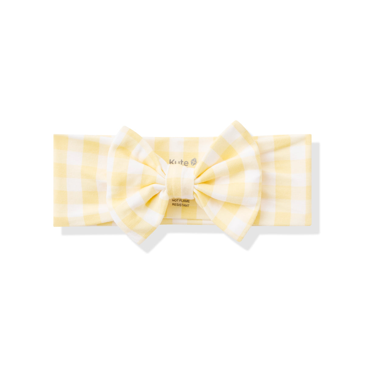product photo of the Bow Headband in Gingham Chamomile