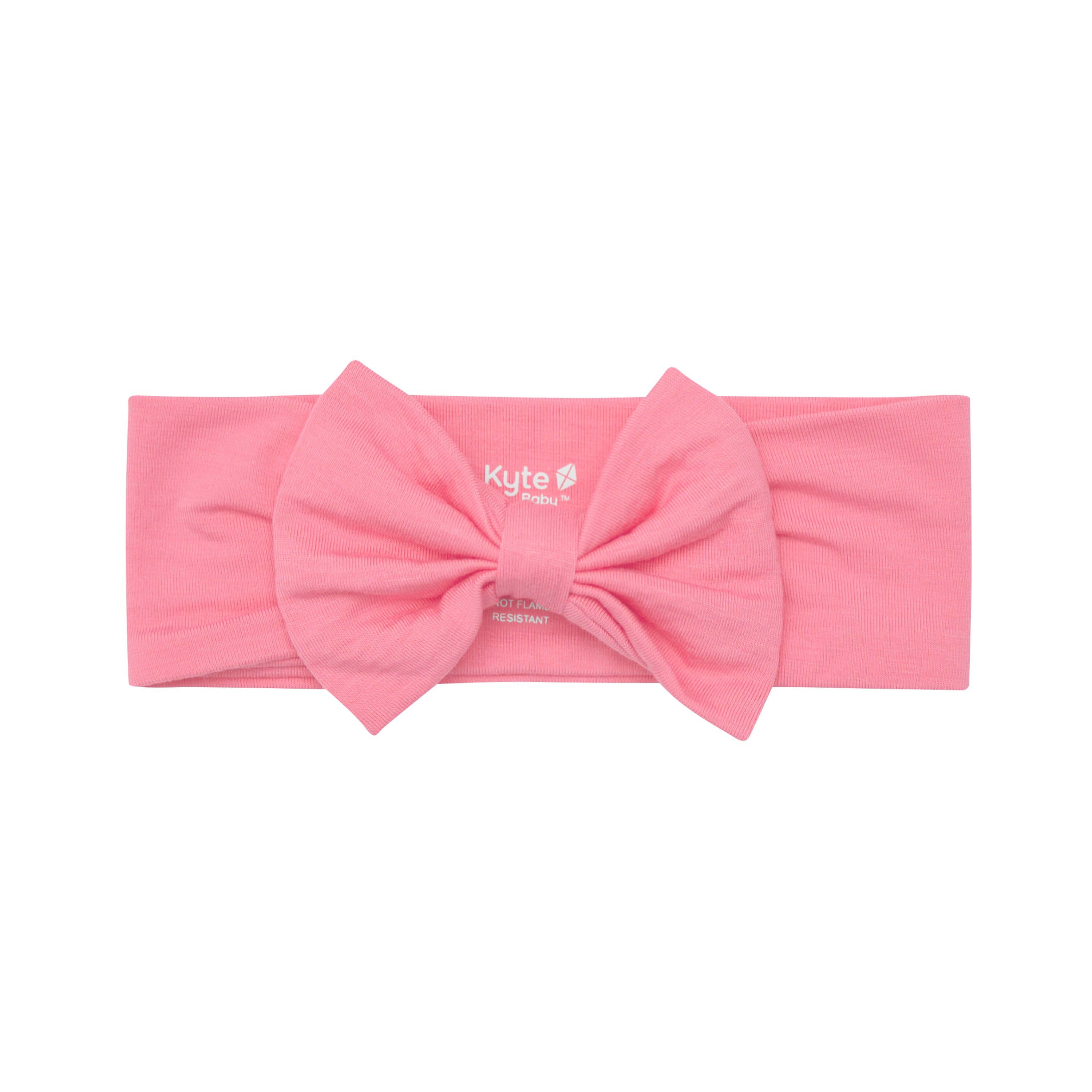 Bow Headband in Guava