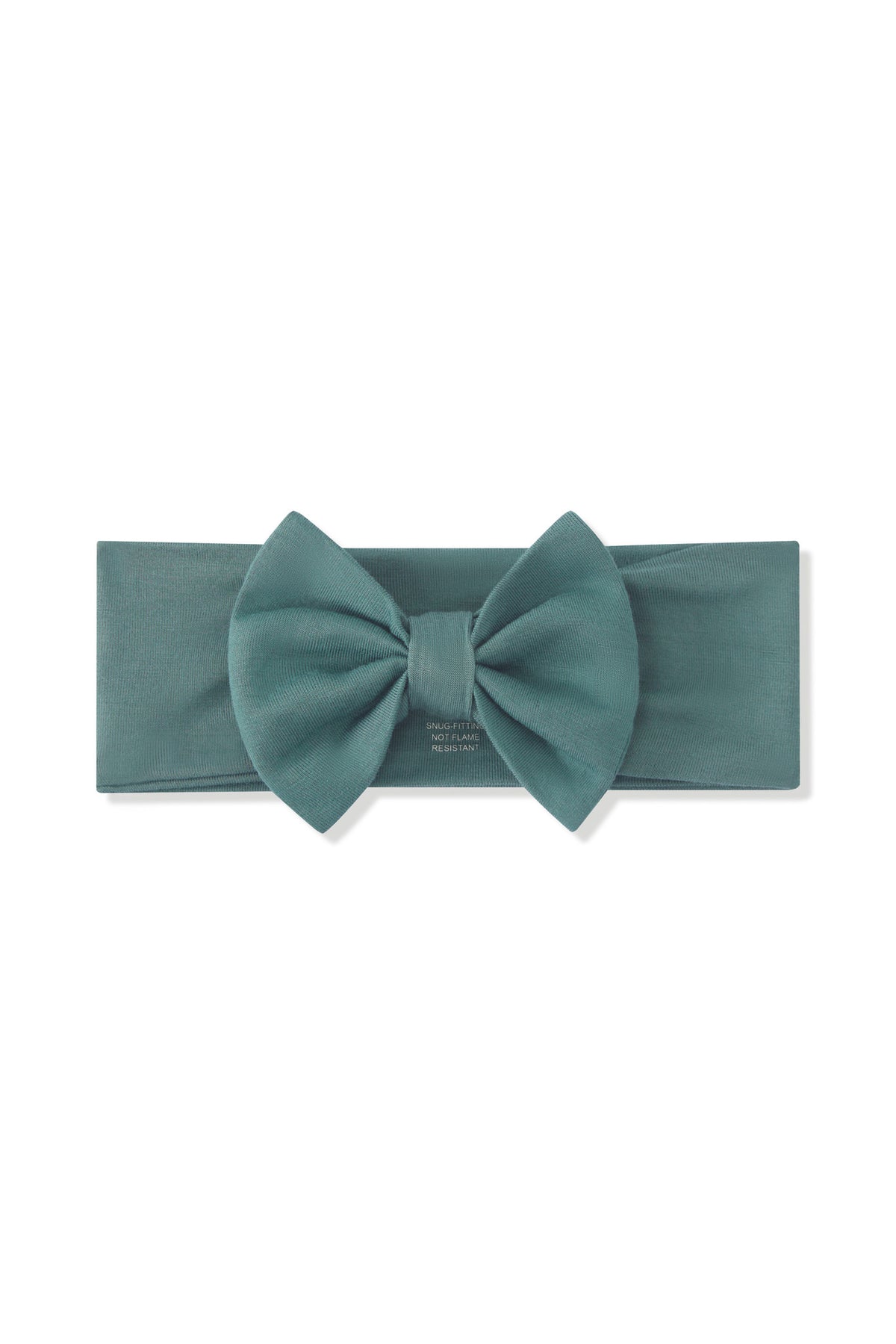 Bow Headband in Pine on a white background