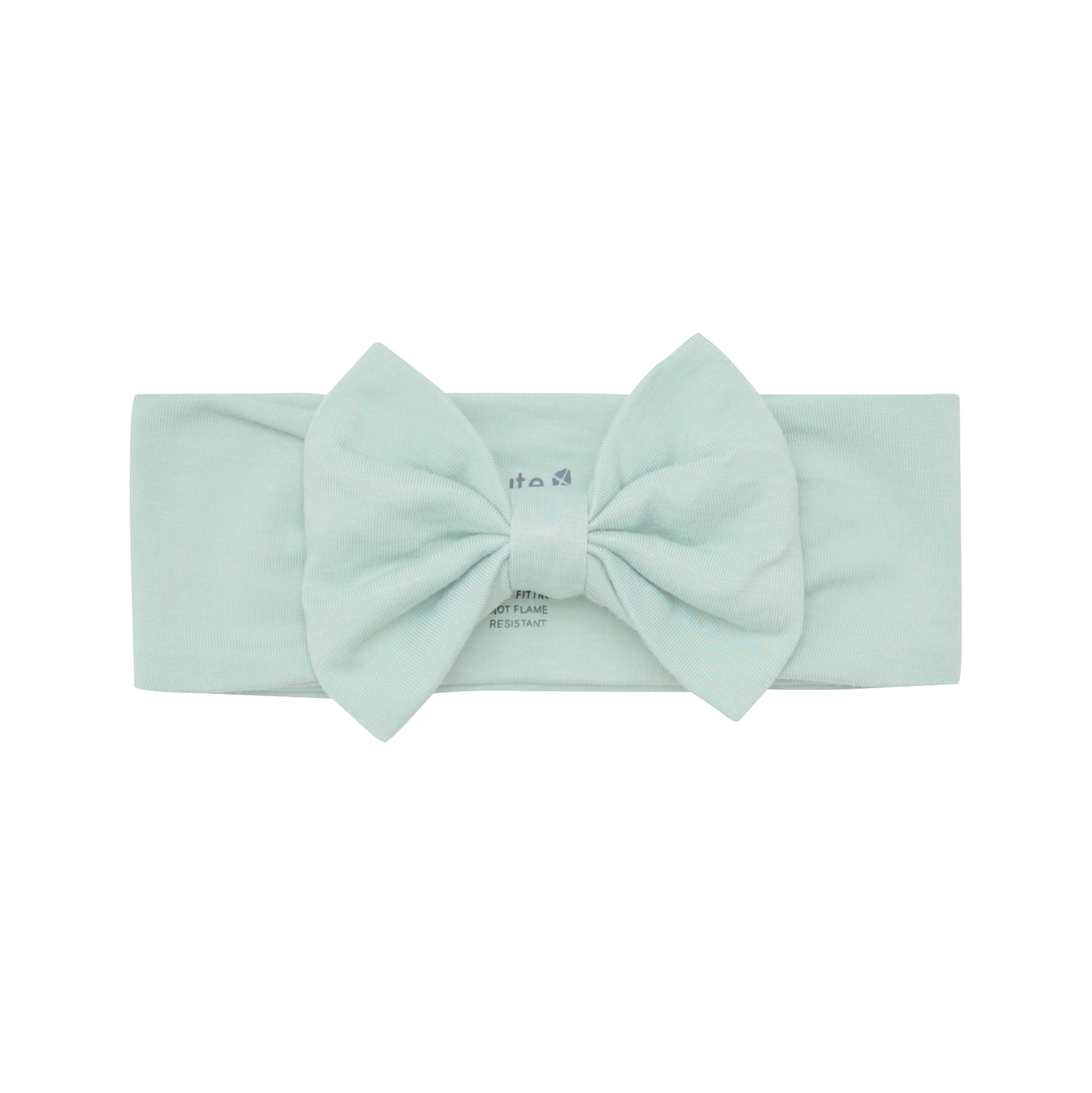 Green Bow Headband in Sage
