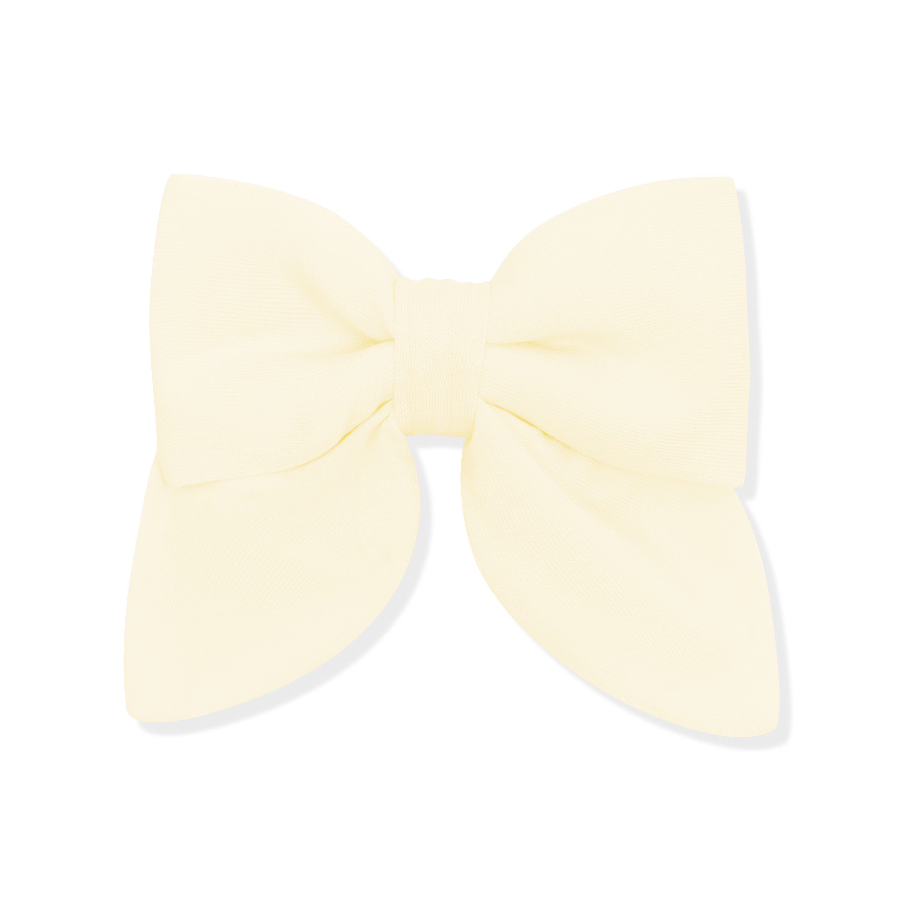 Product photo of the Medium Alligator Clip Bow in Chamomile