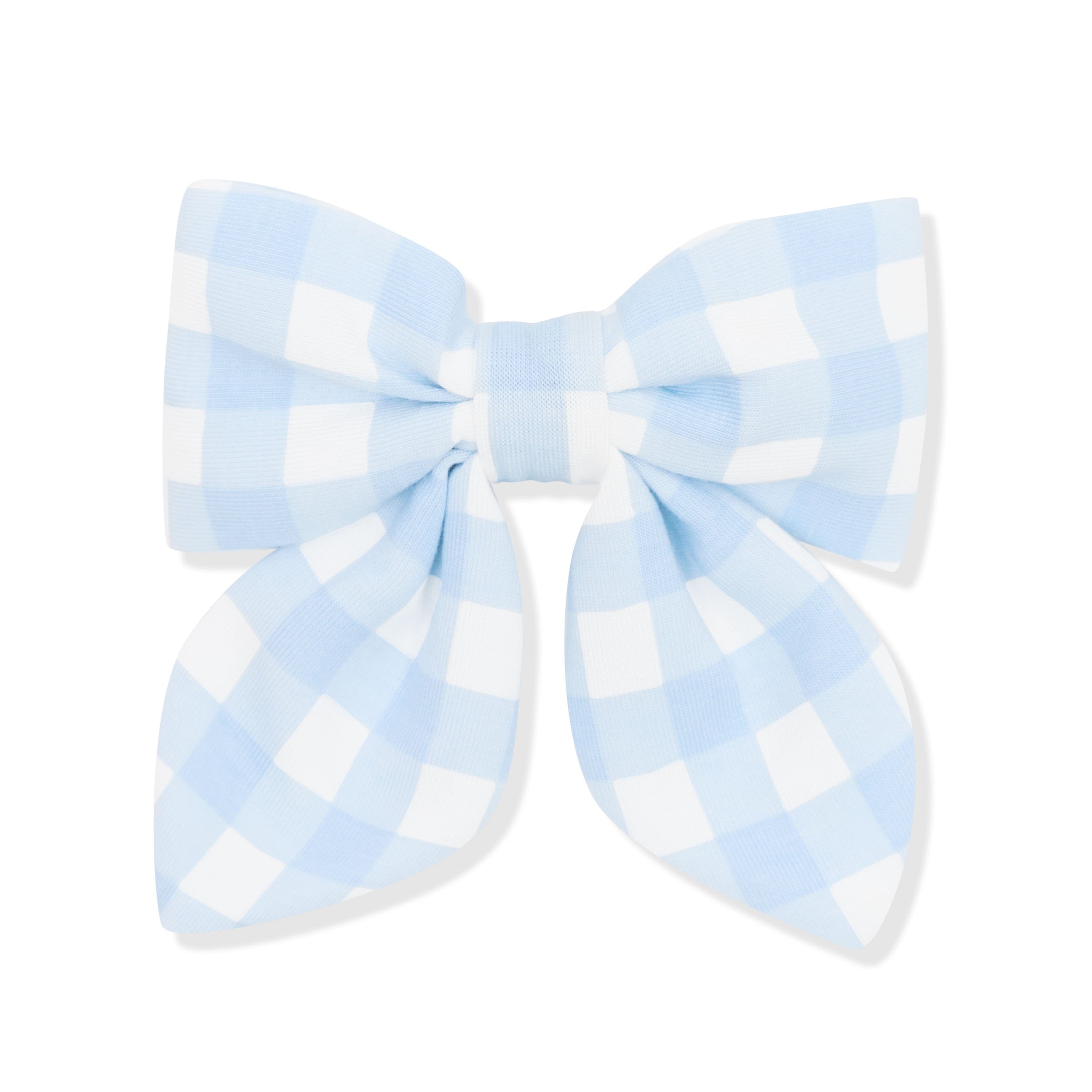 Product photo of the Medium Alligator Clip Bow in Gingham Breeze