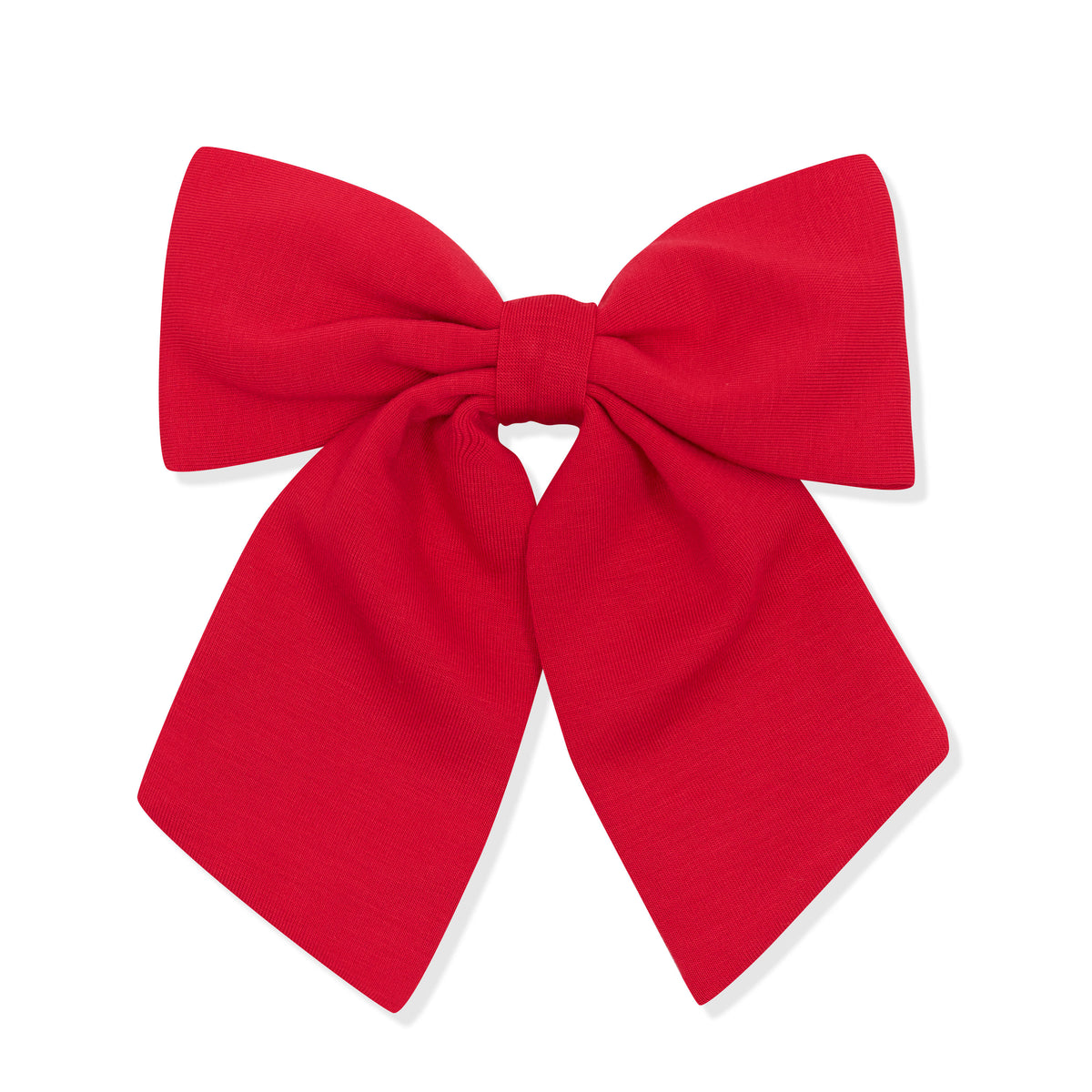 Large Alligator Clip Bow in Cardinal