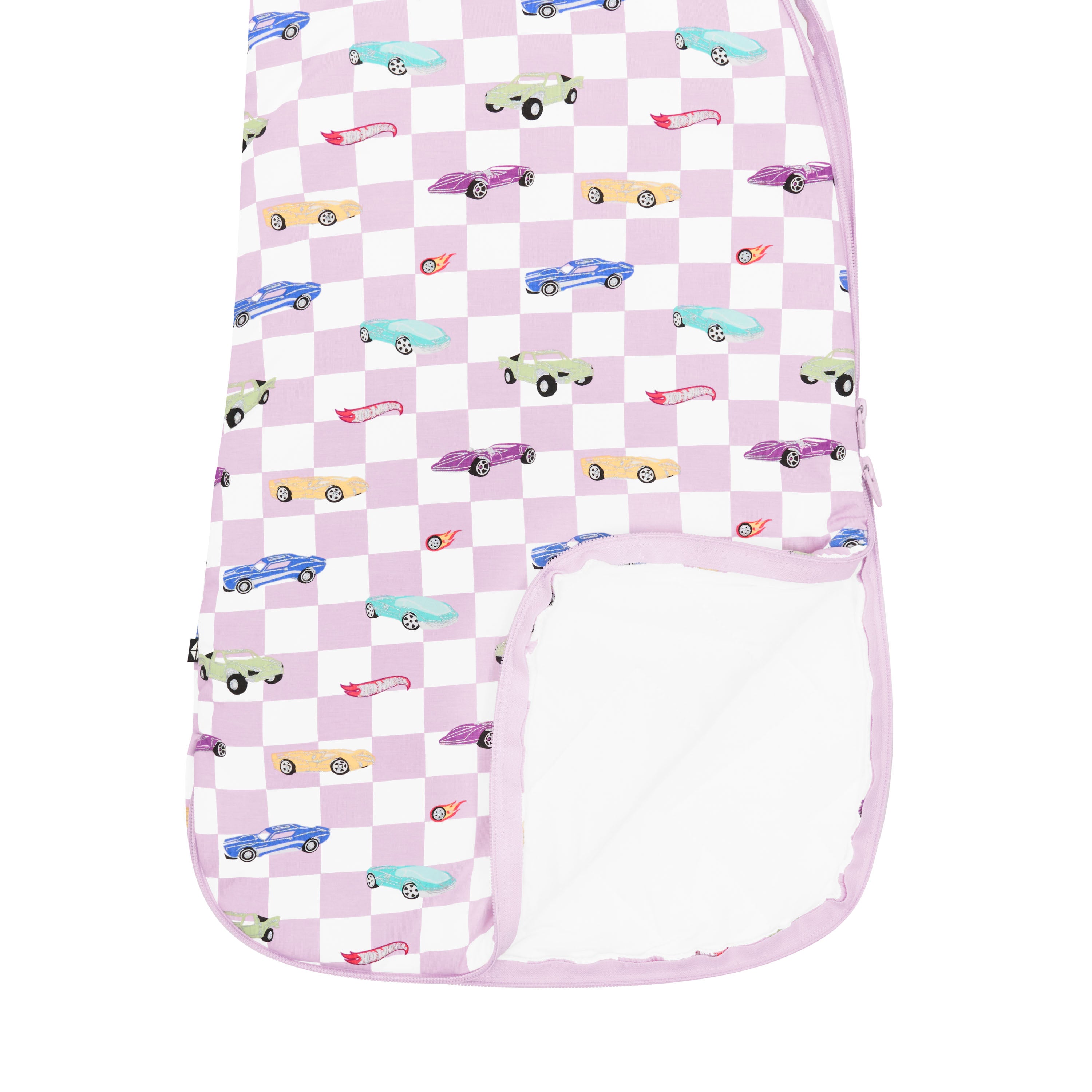 Dual zipper on Sleep Bag in Sparkles and Speed 2.5