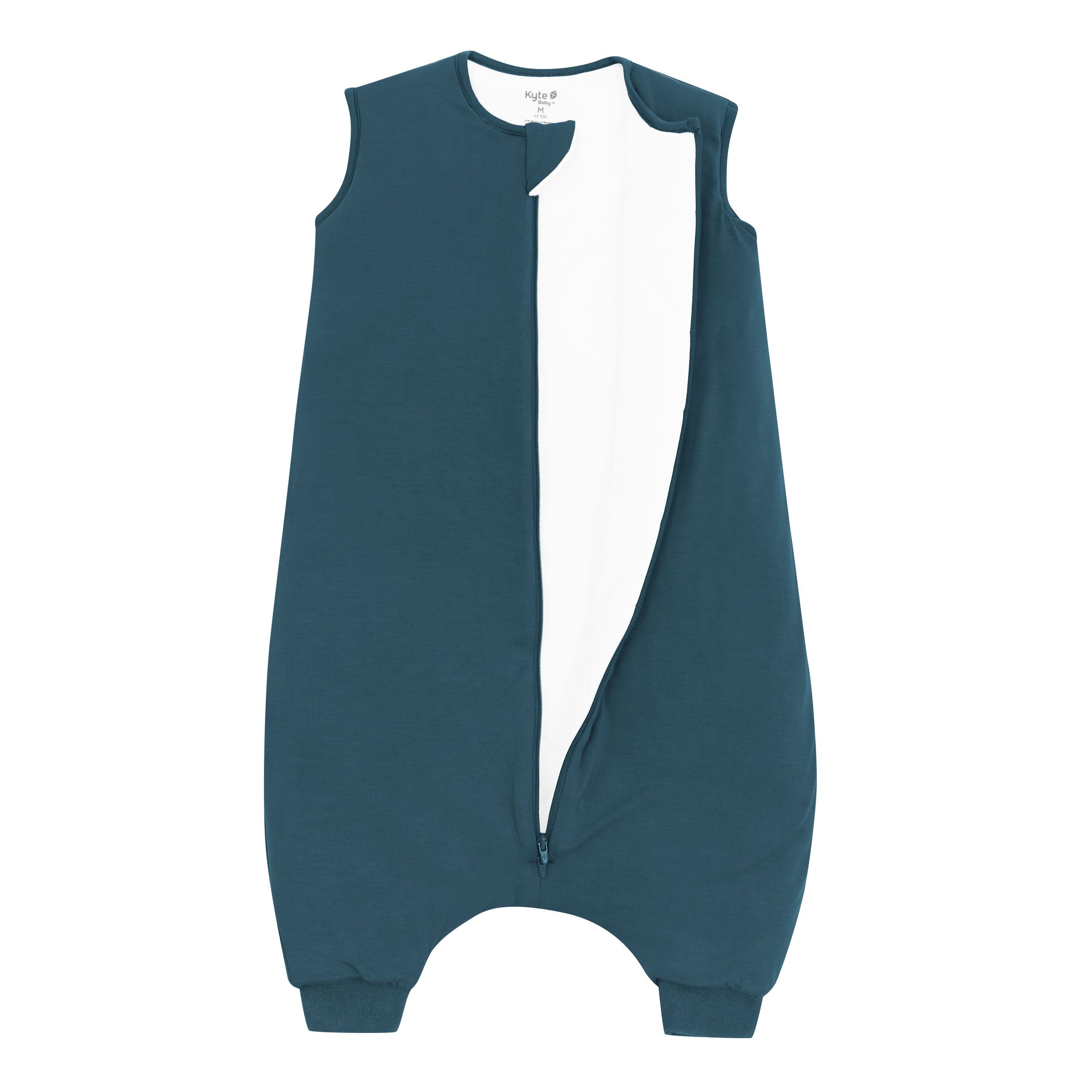 Sleep Bag Walker in Atlantic 2.5 shown unzipped