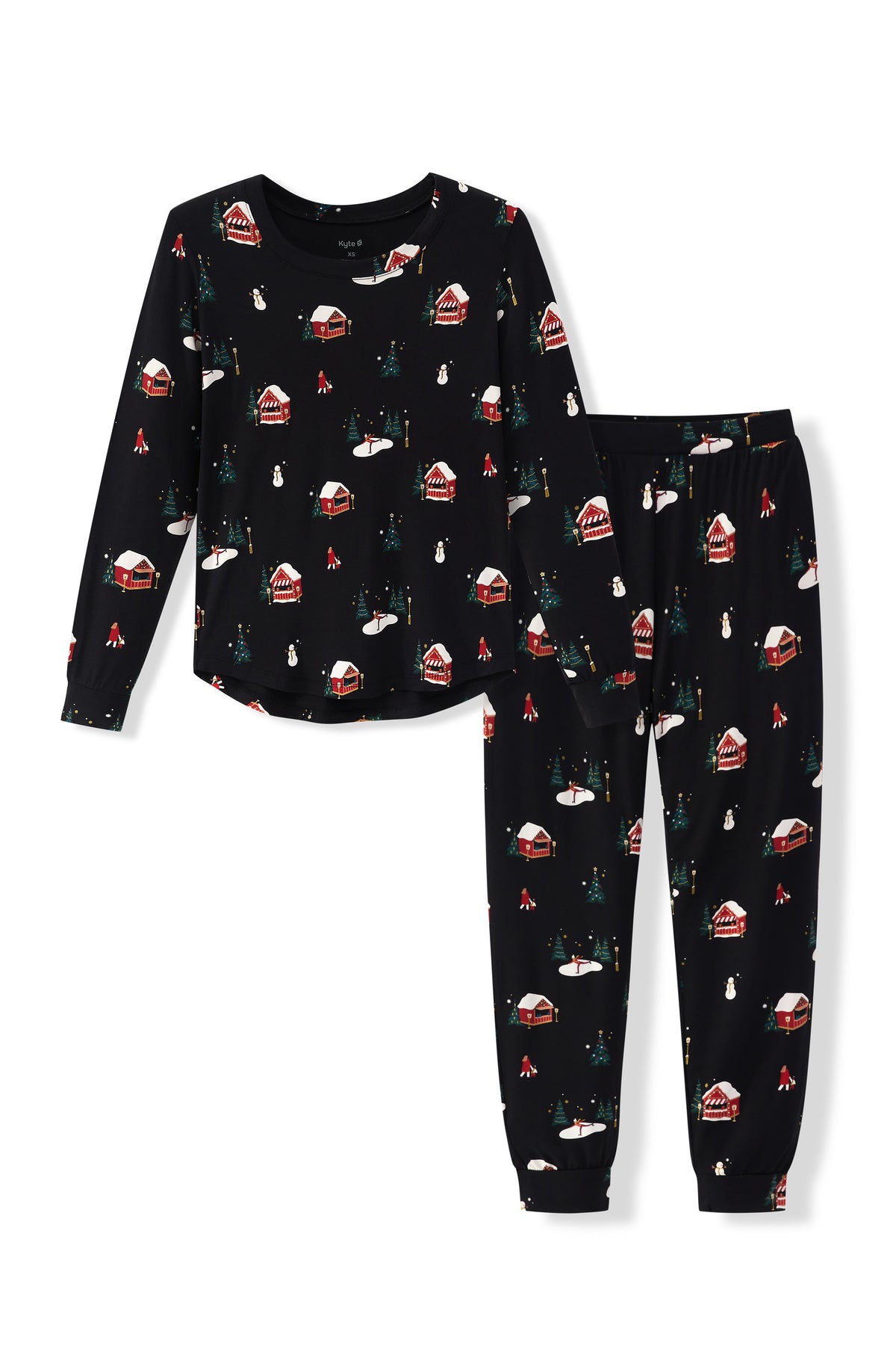 Women's Jogger Pajama Set in Winter Wonderland