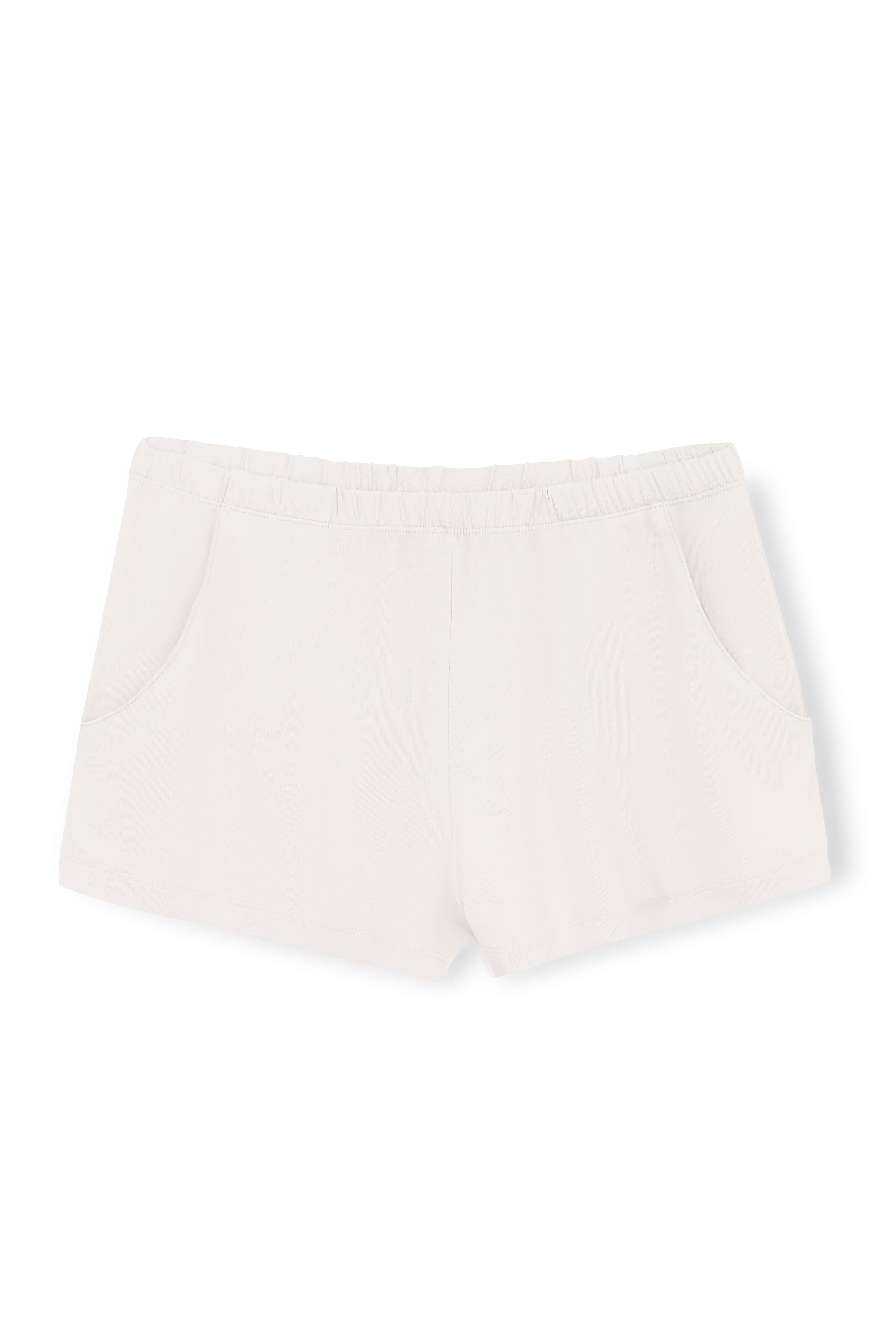 Product photo of the Women's Lounge Shorts in Oat on a white background