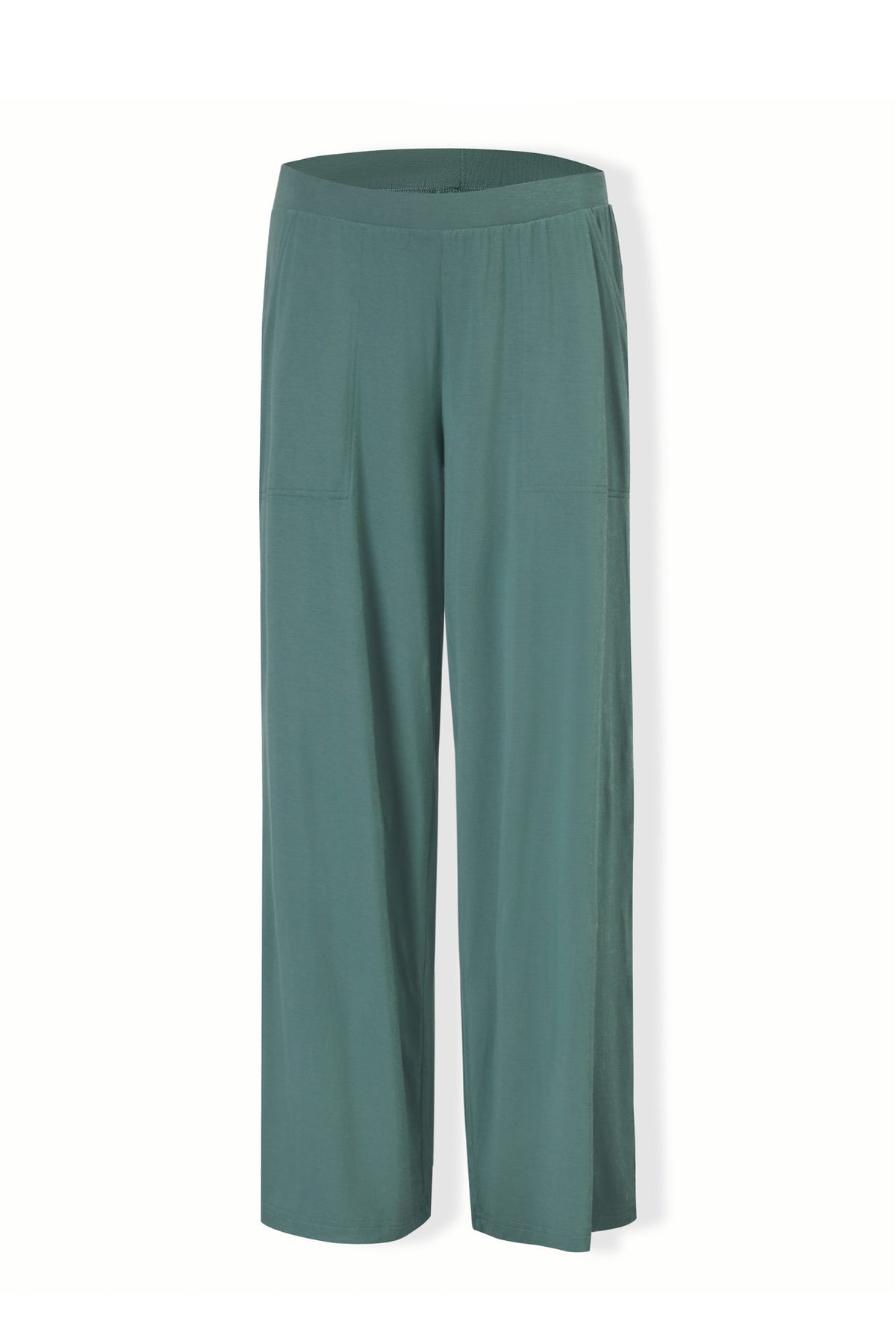 Women's Wide Leg Pant in Pine on a white background