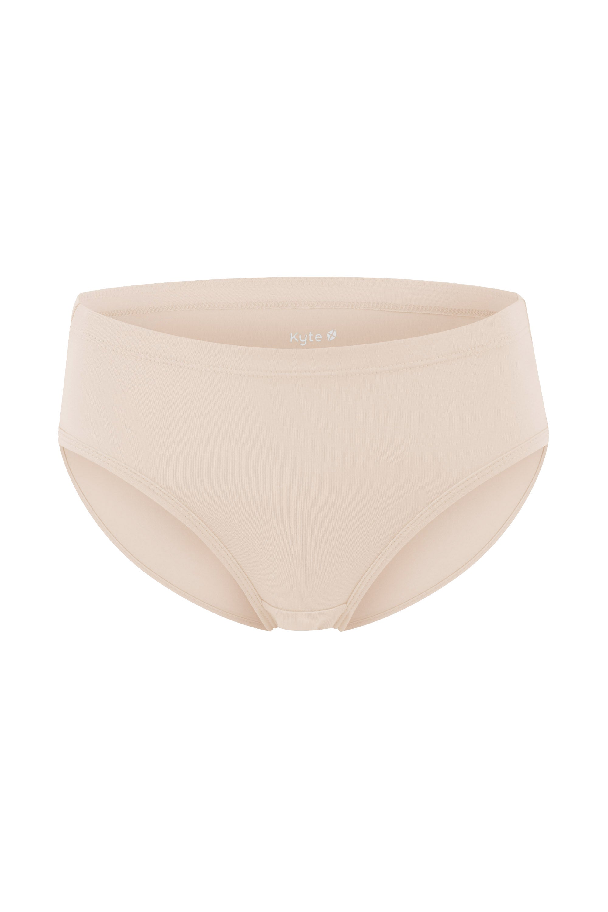 The front of the Women’s Underwear in Bisque on a white surface