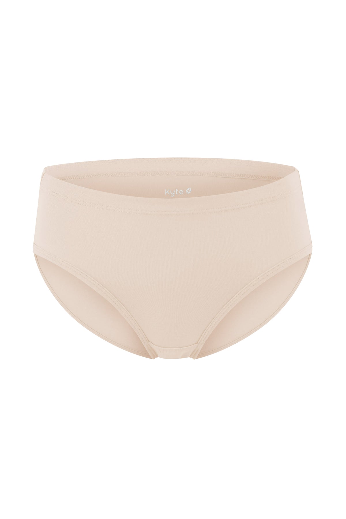 The front of the Women’s Underwear in Bisque on a white surface