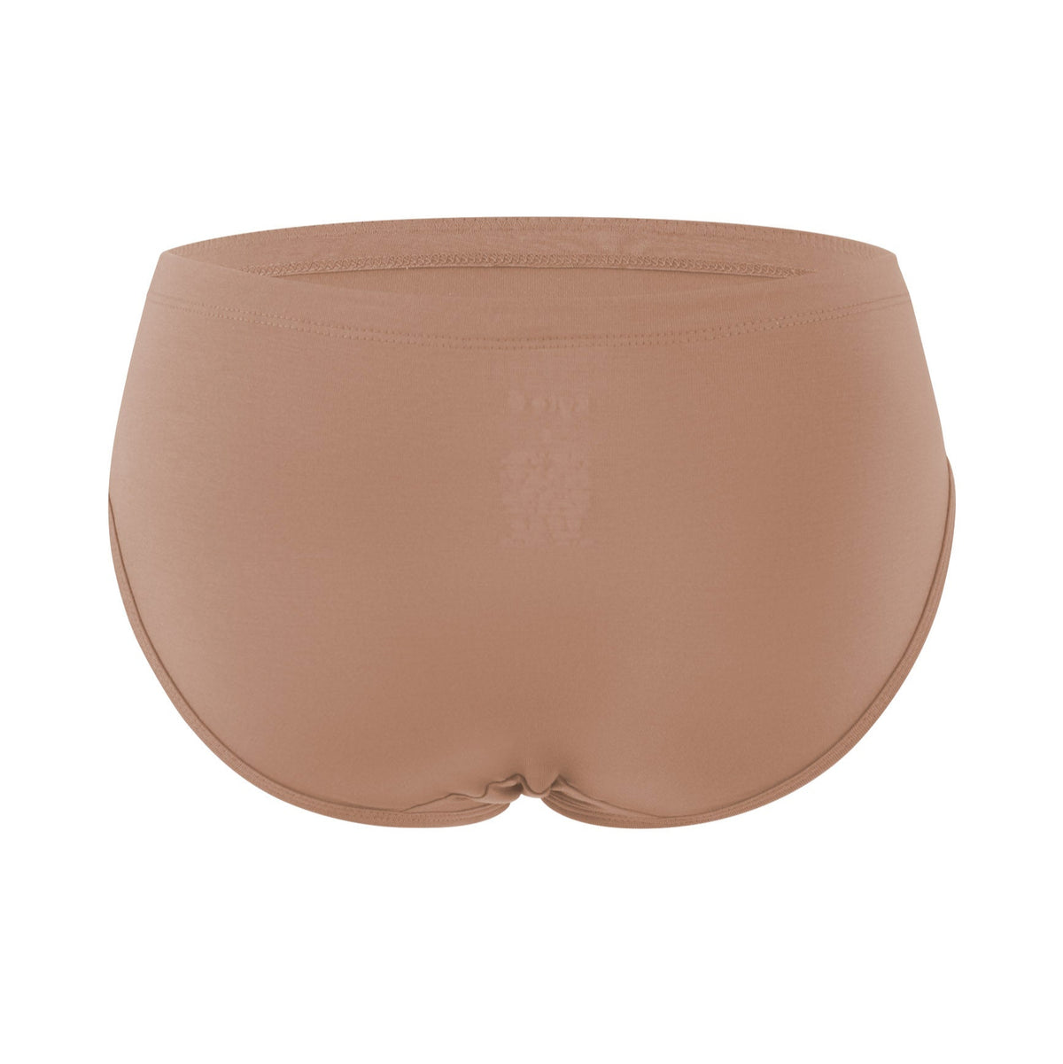 The back of the Women’s Underwear in Latte shown on a ghost mannequin