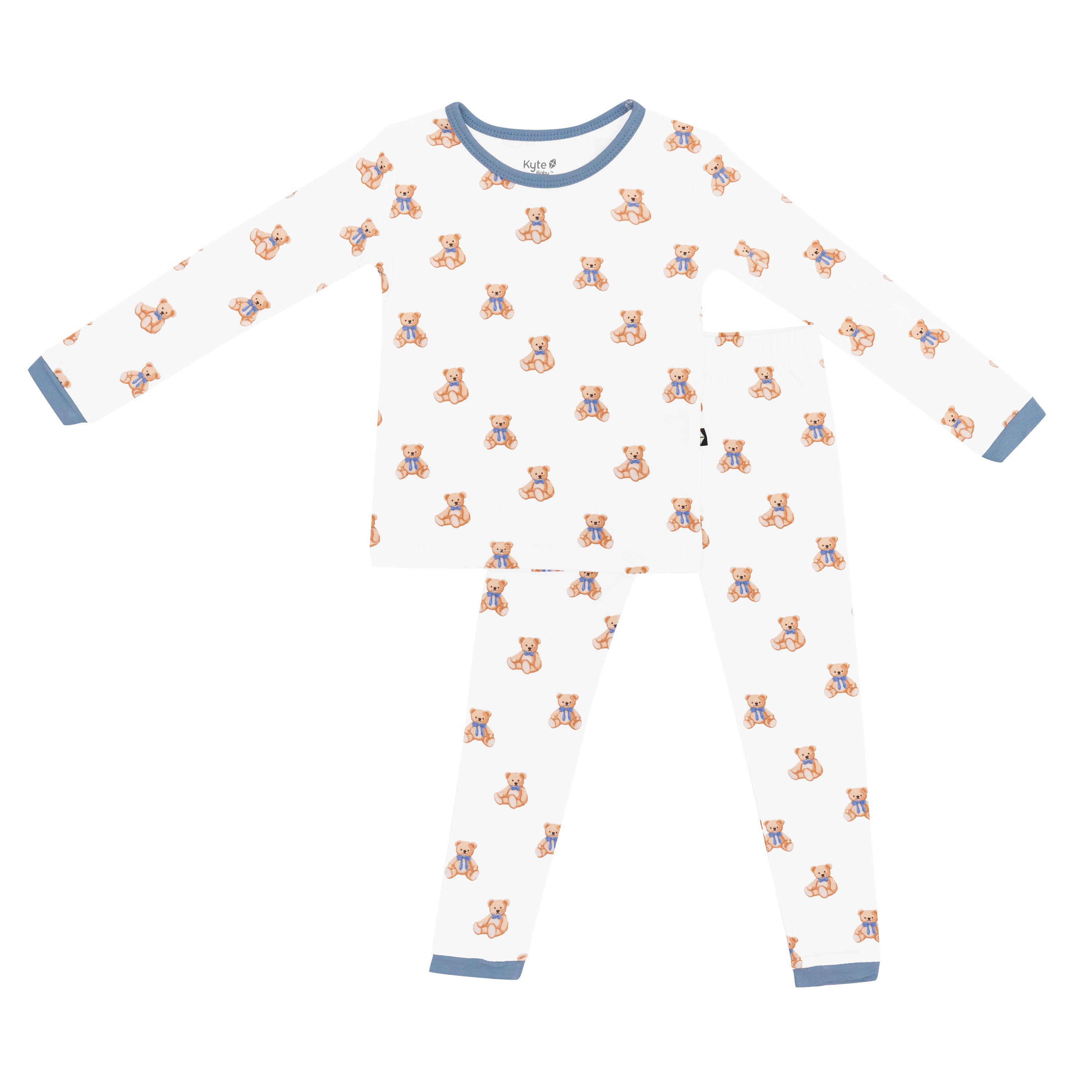 Long Sleeve Toddler Pajamas in Teddy Bear