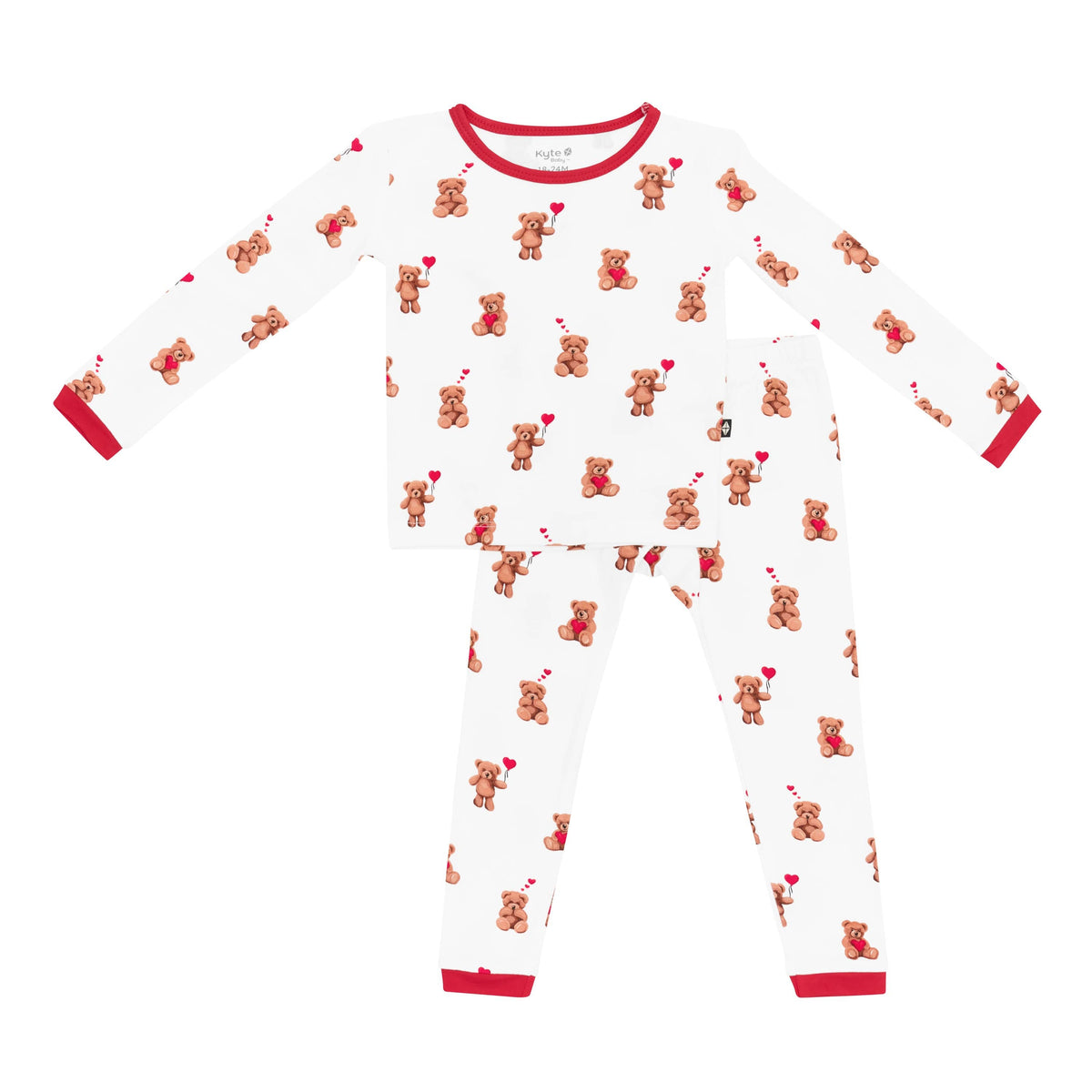 Product photo of the Long Sleeve Pajamas in Bear Hearts