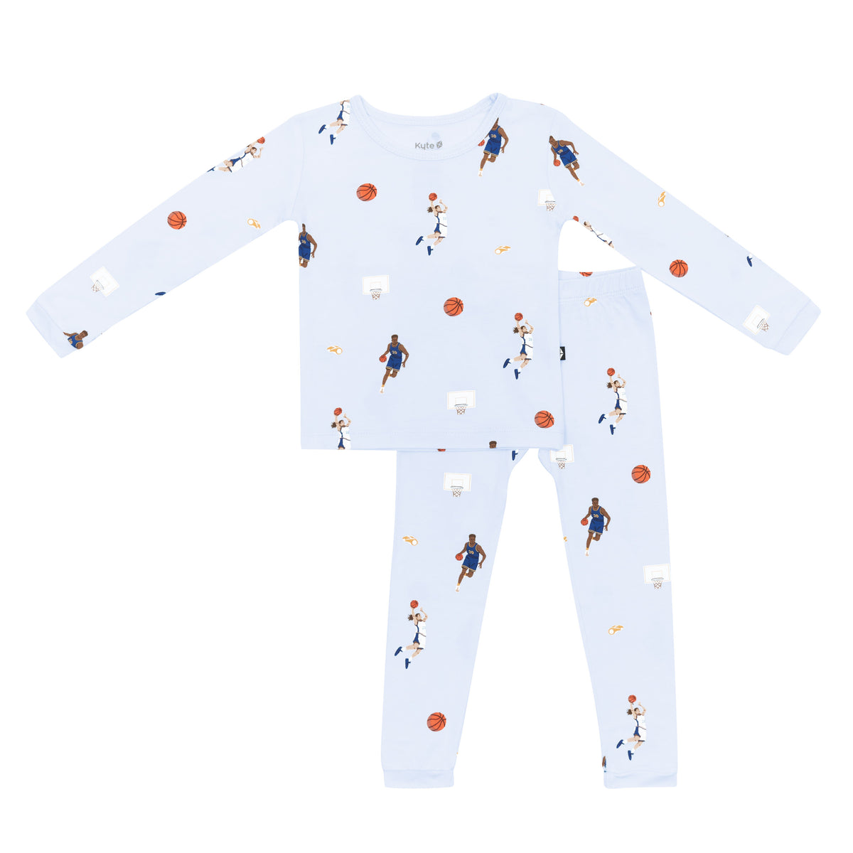 Product photo of the Long Sleeve Pajamas in Basketball