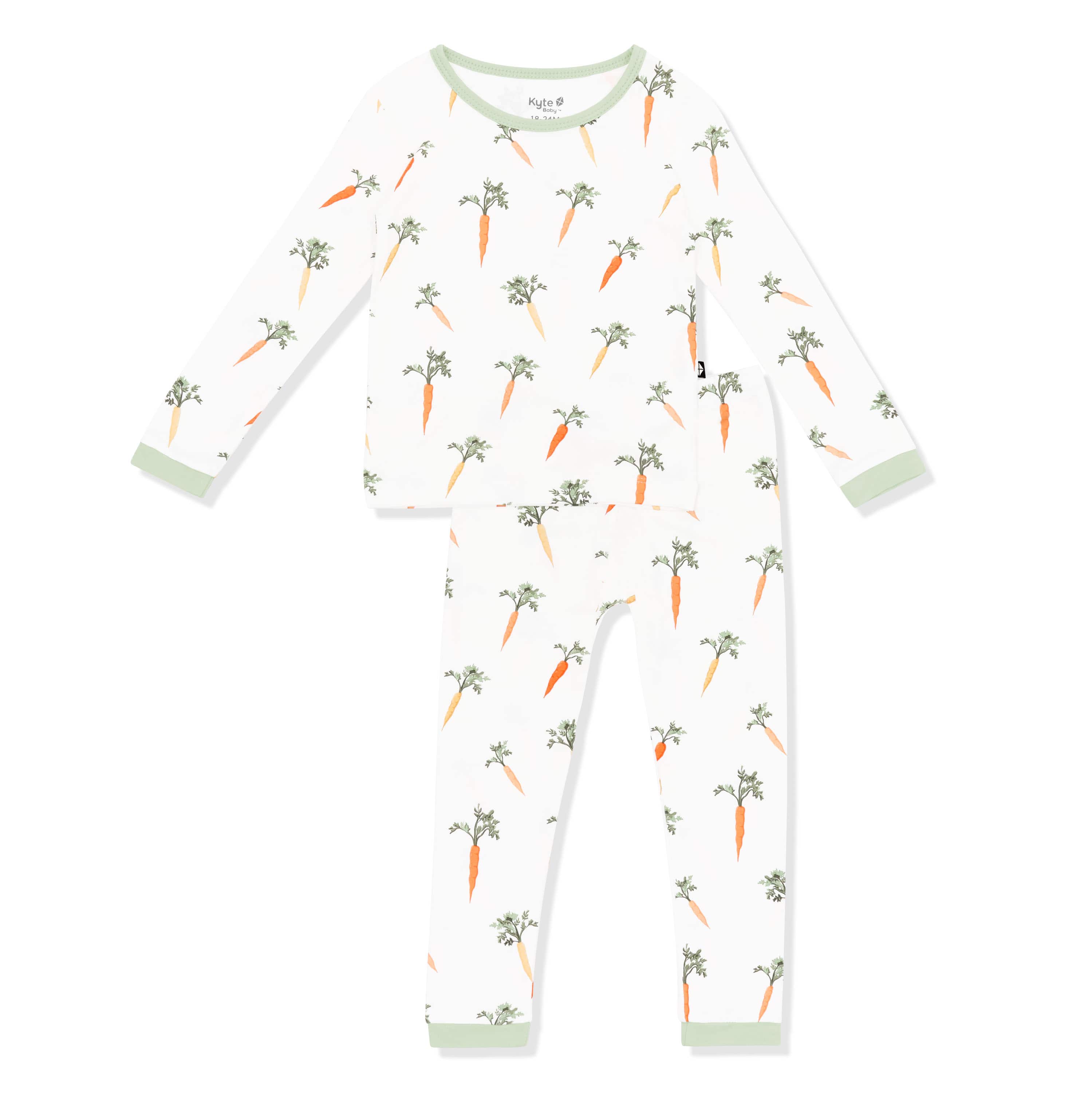 Product photo of the Long Sleeve Pajamas in Carrot