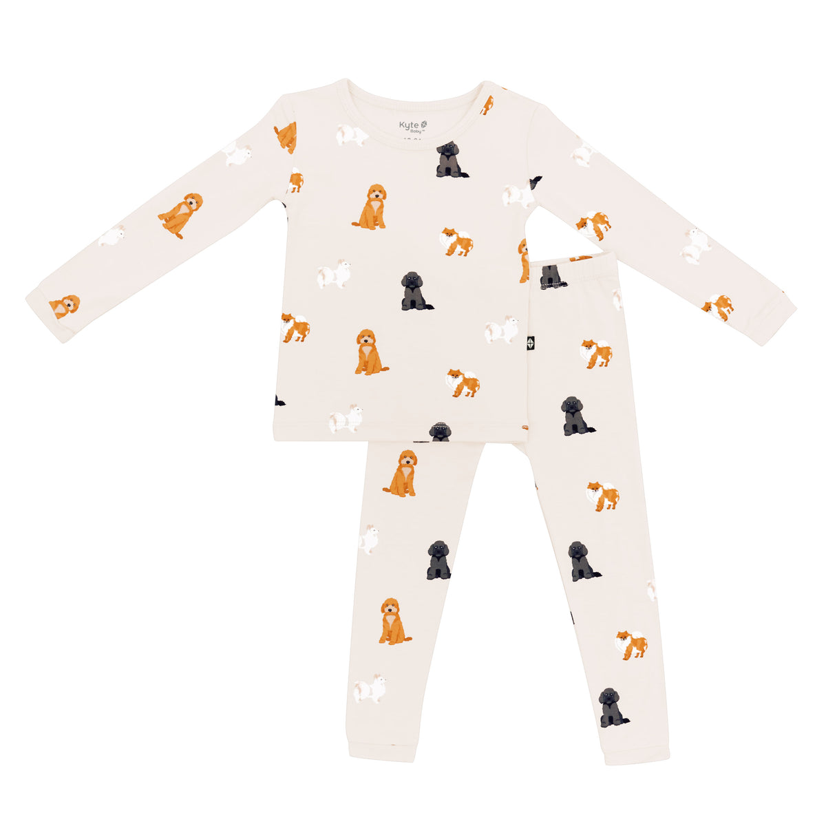Kyte Baby's Long Sleeve Pajamas in Fluffy Dog