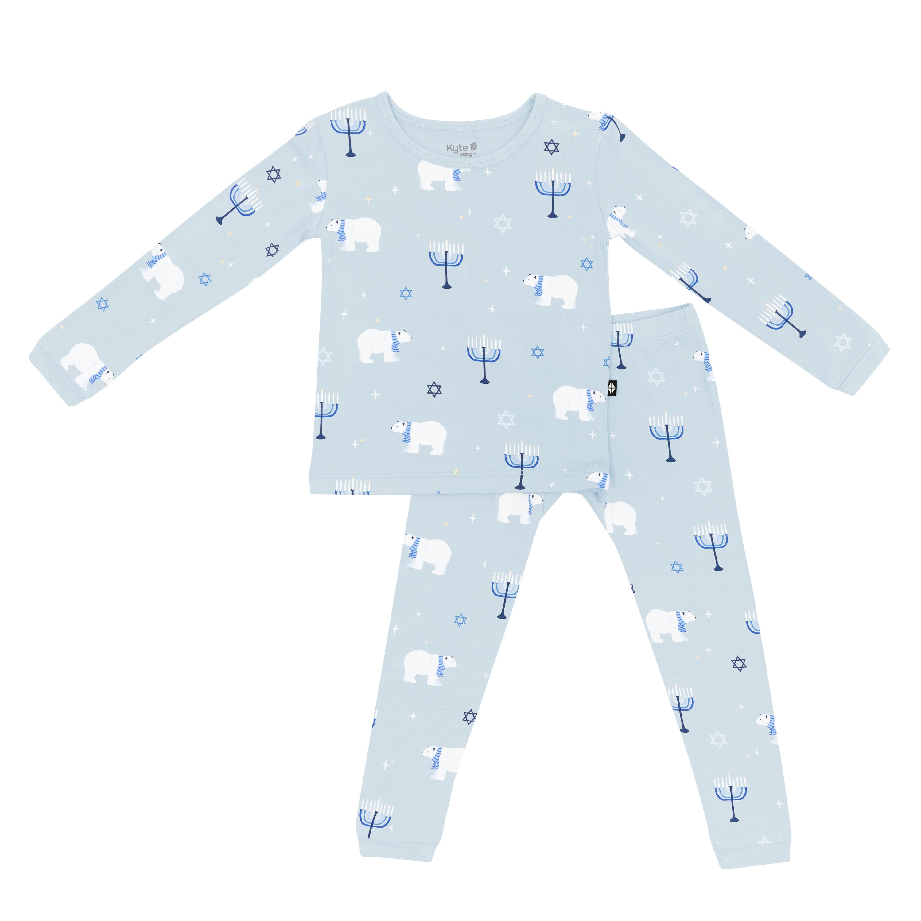 Product photo of the Long Sleeve Pajamas in Polar Lights