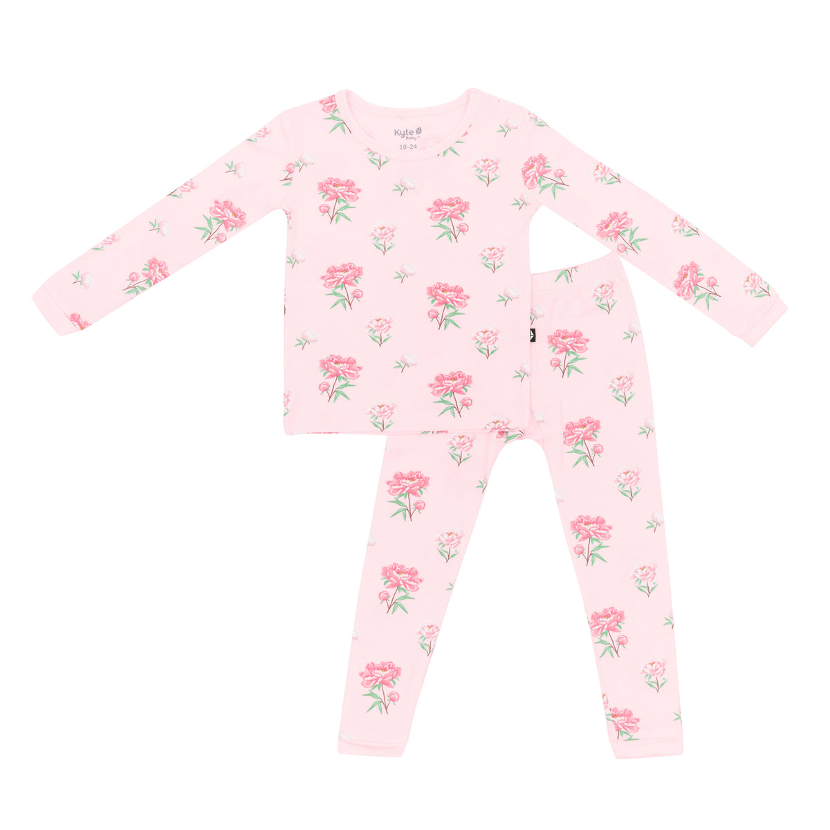 Kyte Baby's Long Sleeve Pajamas in Sakura Peony