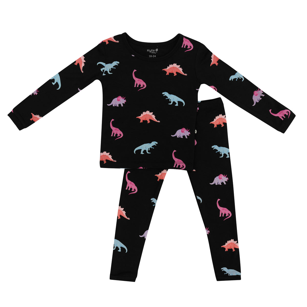 Kyte Baby Long Sleeve Toddler Pajama Set in Midnight Roar