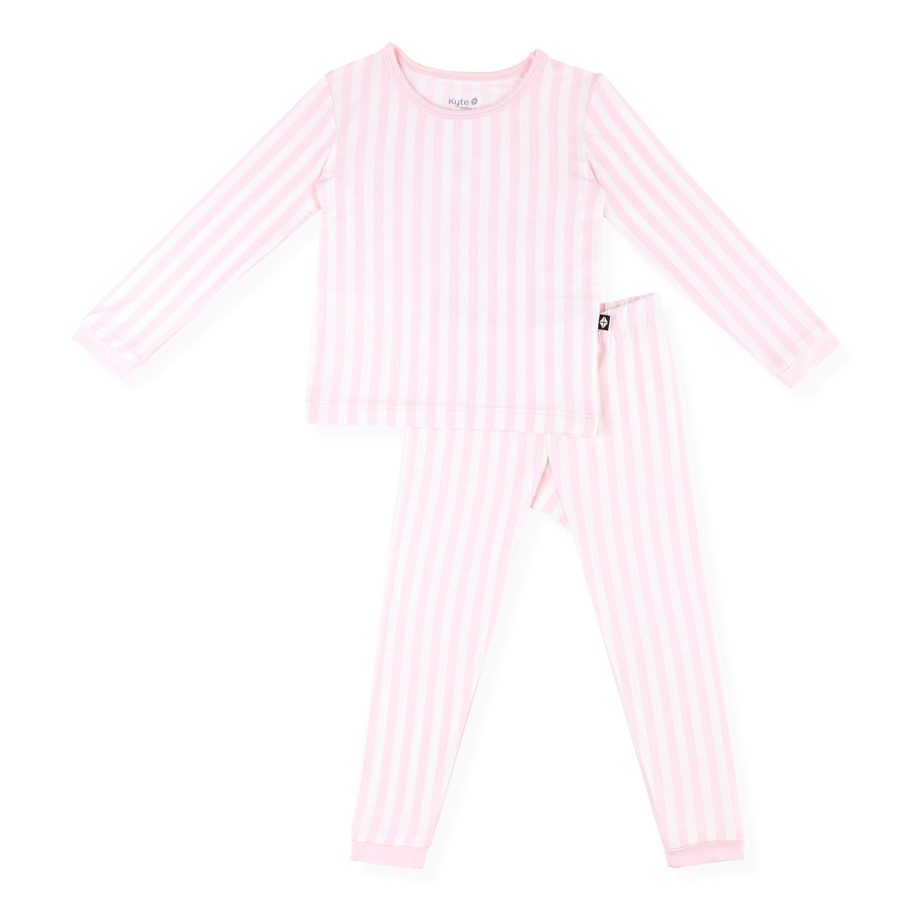 Product photo of the Long Sleeve Pajamas in Small Sakura Stripe