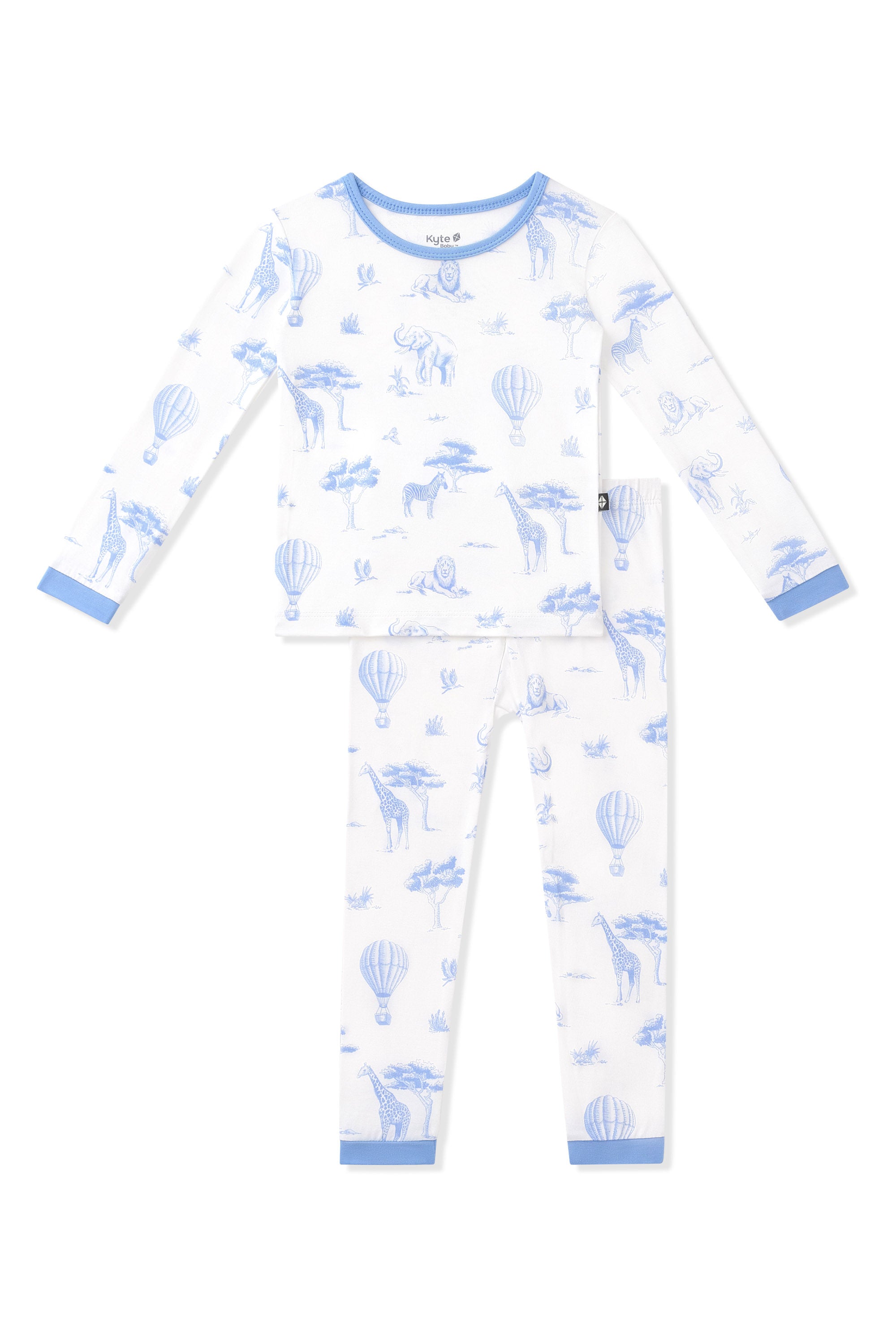 Product photo of the Long Sleeve Pajamas in Toile Safari