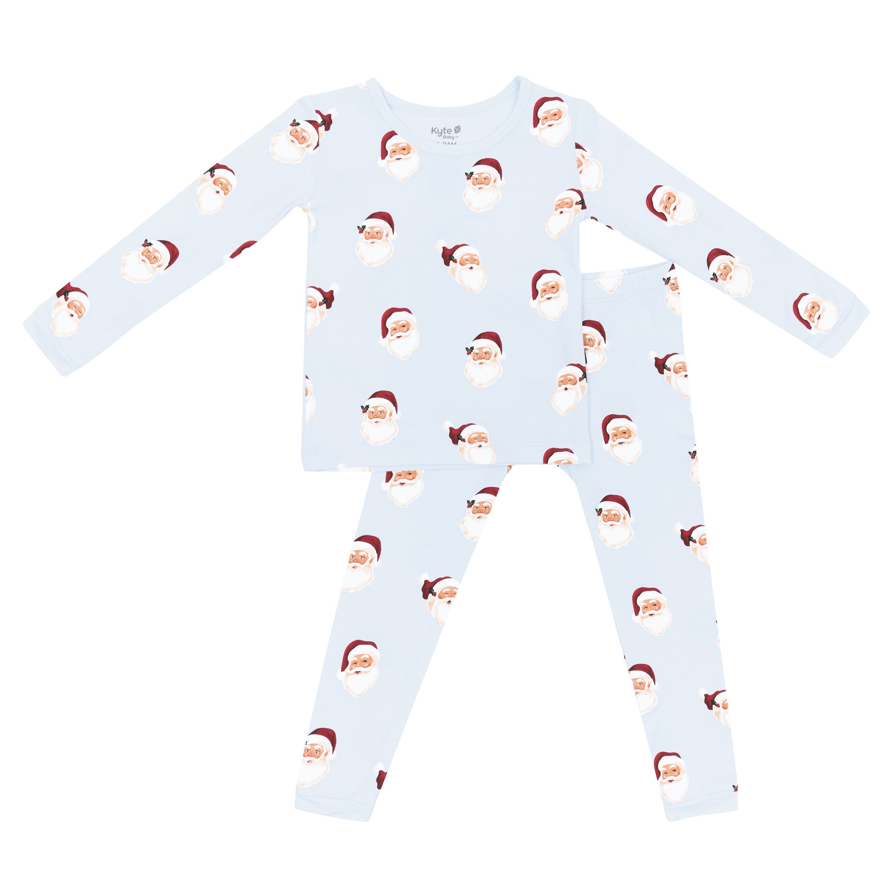 Product photo of the Long Sleeve Pajamas in Vintage Santa