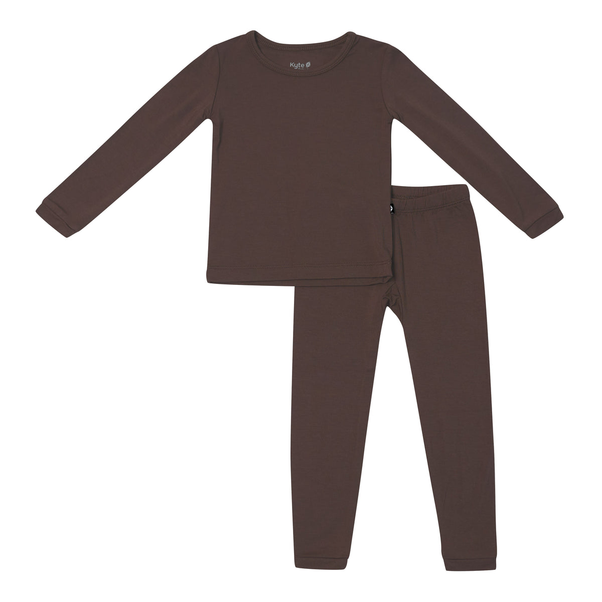 Product photo of the Long Sleeve Pajamas in Espresso