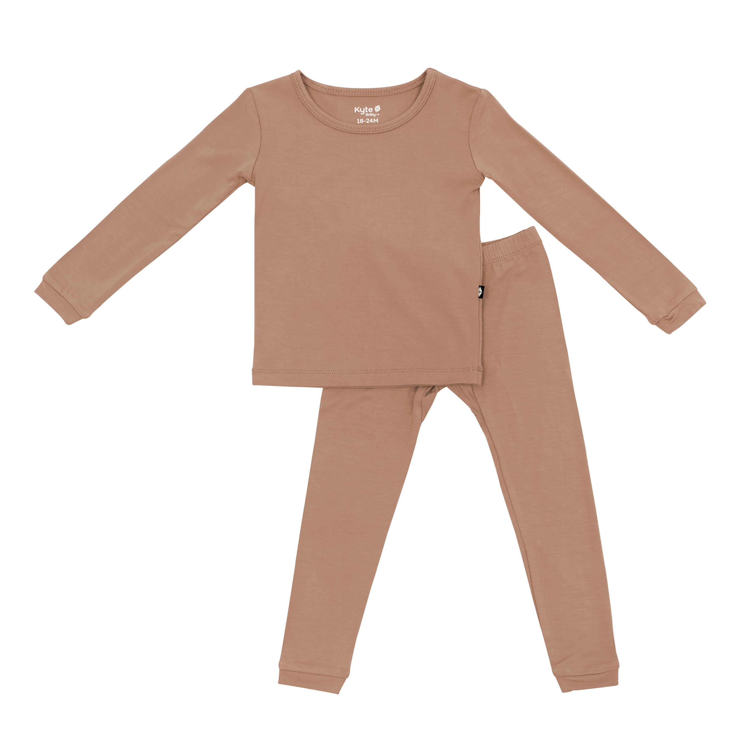 Product photo of the Long Sleeve Pajamas in Latte