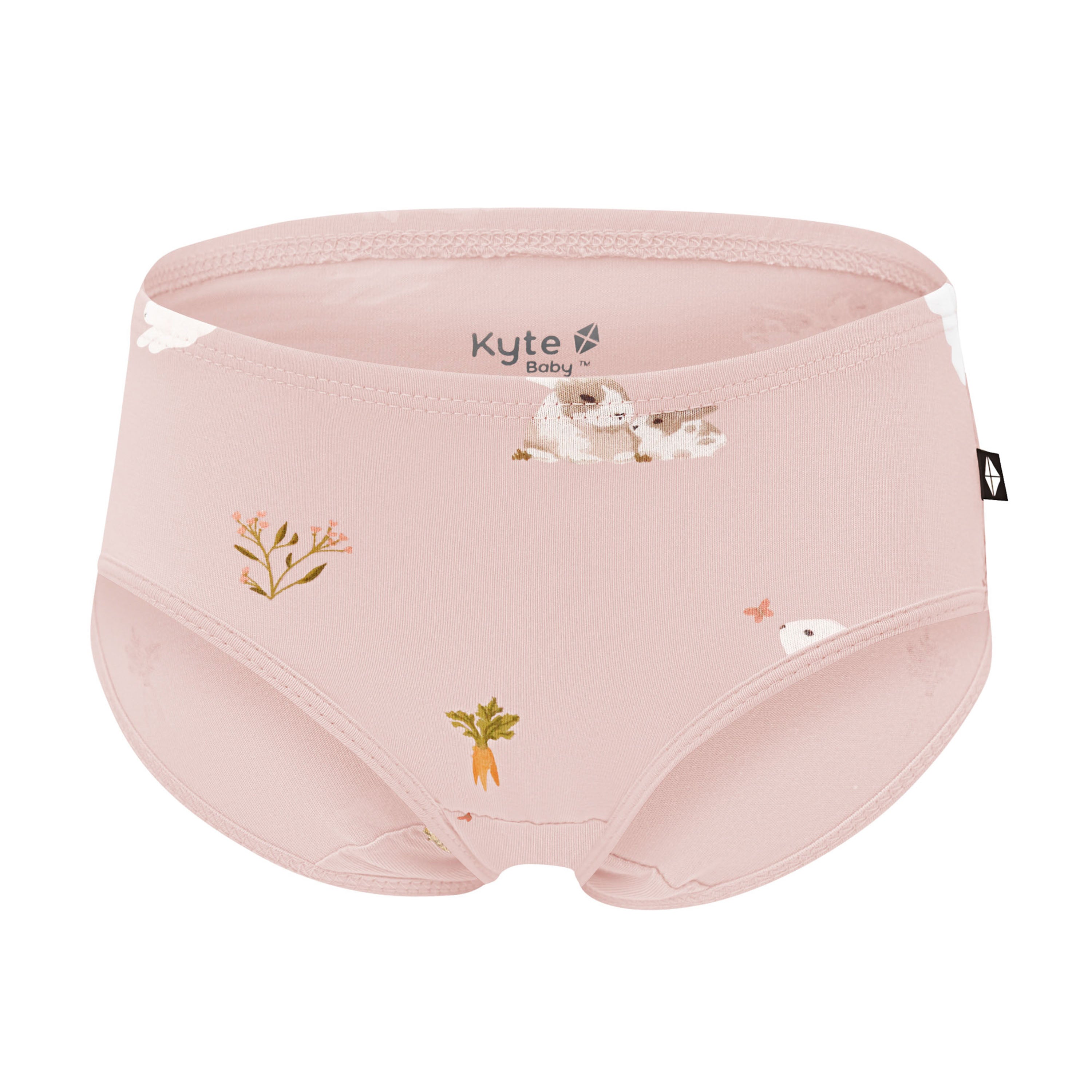 Undies in Blush Rabbit shown on a ghost mannequin