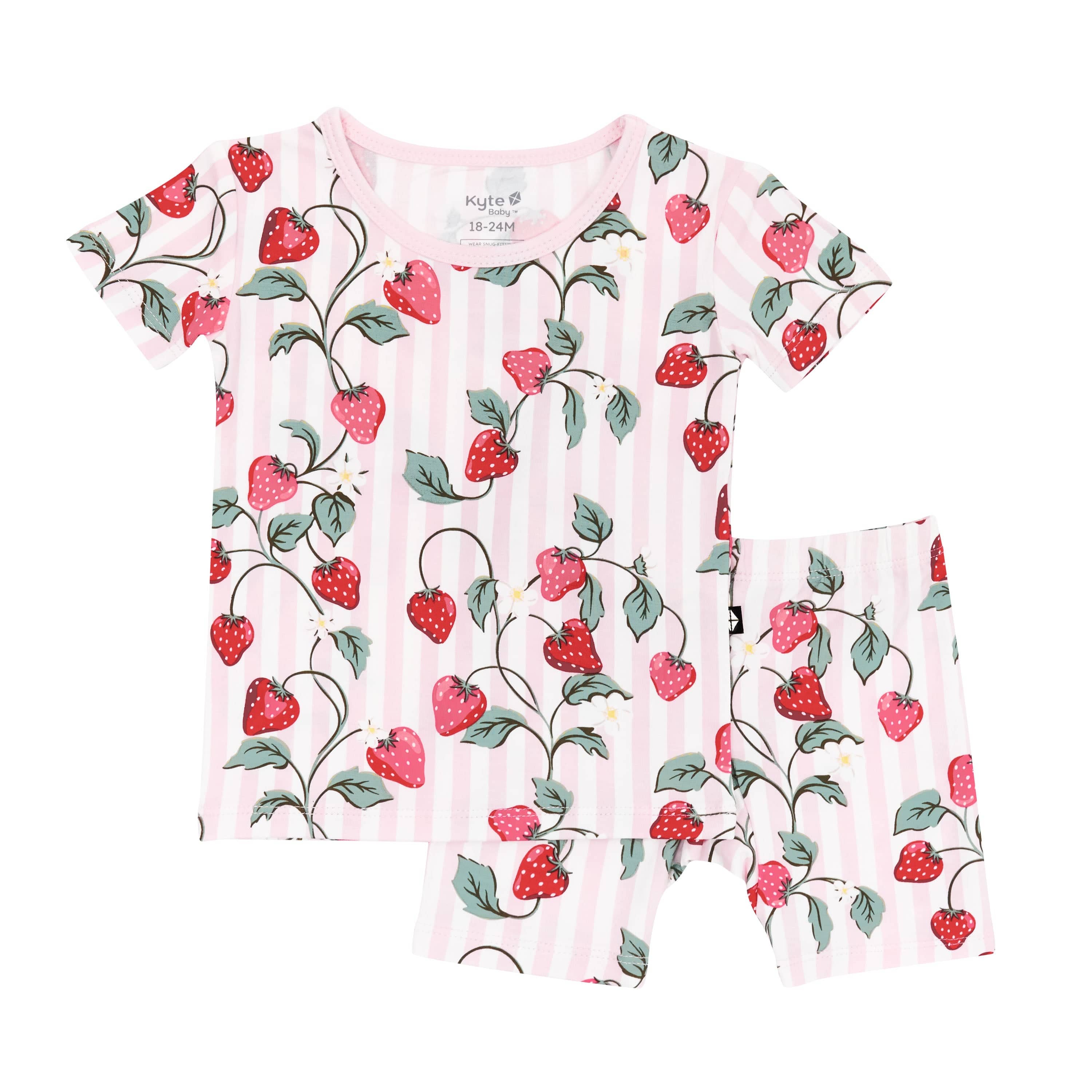 Product photo of the Short Sleeve Pajamas in Strawberry Fields