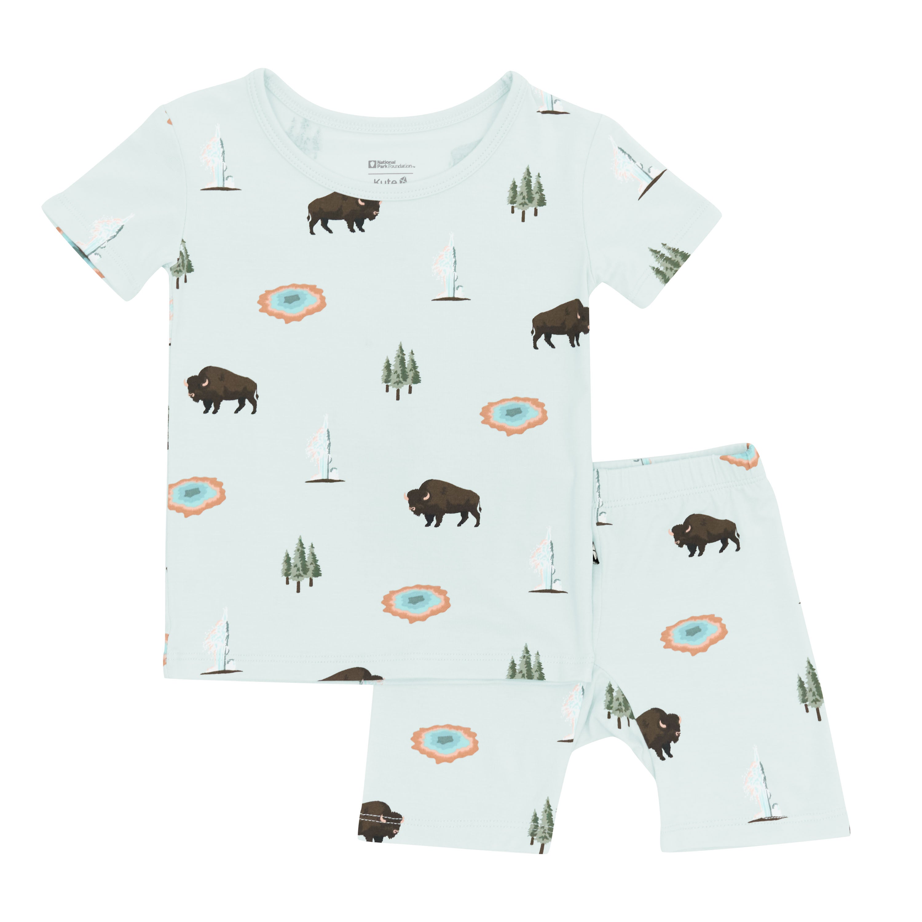 Short Sleeve Pajamas in Yellowstone