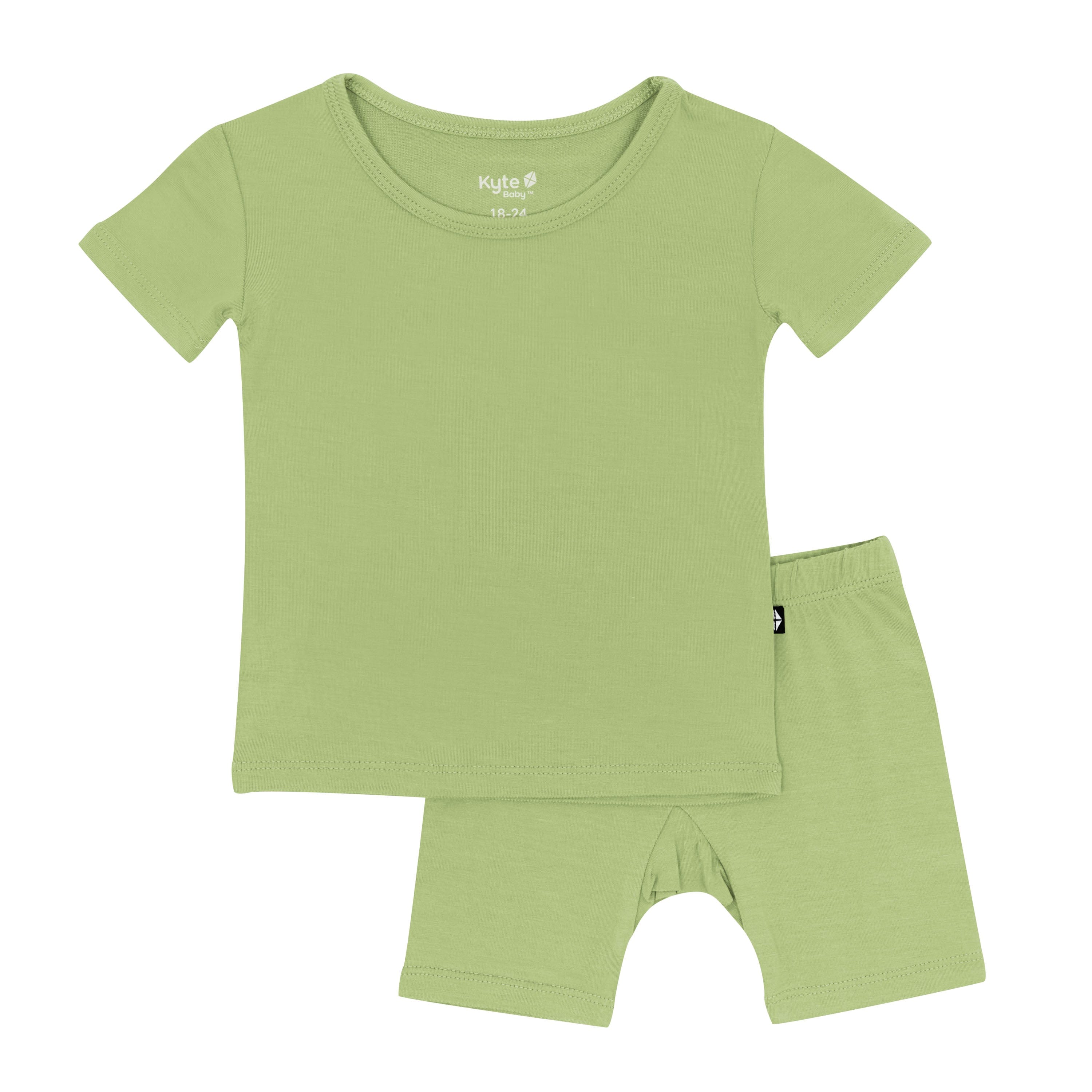 Short Sleeve Green Pajamas in Honu