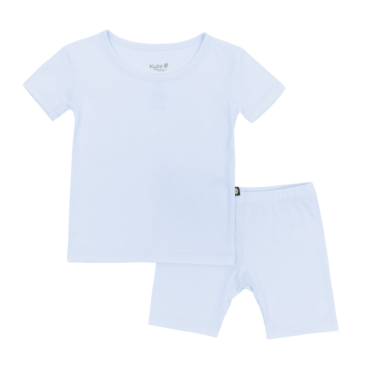 Kyte Baby's Short Sleeve Pajamas in Mist