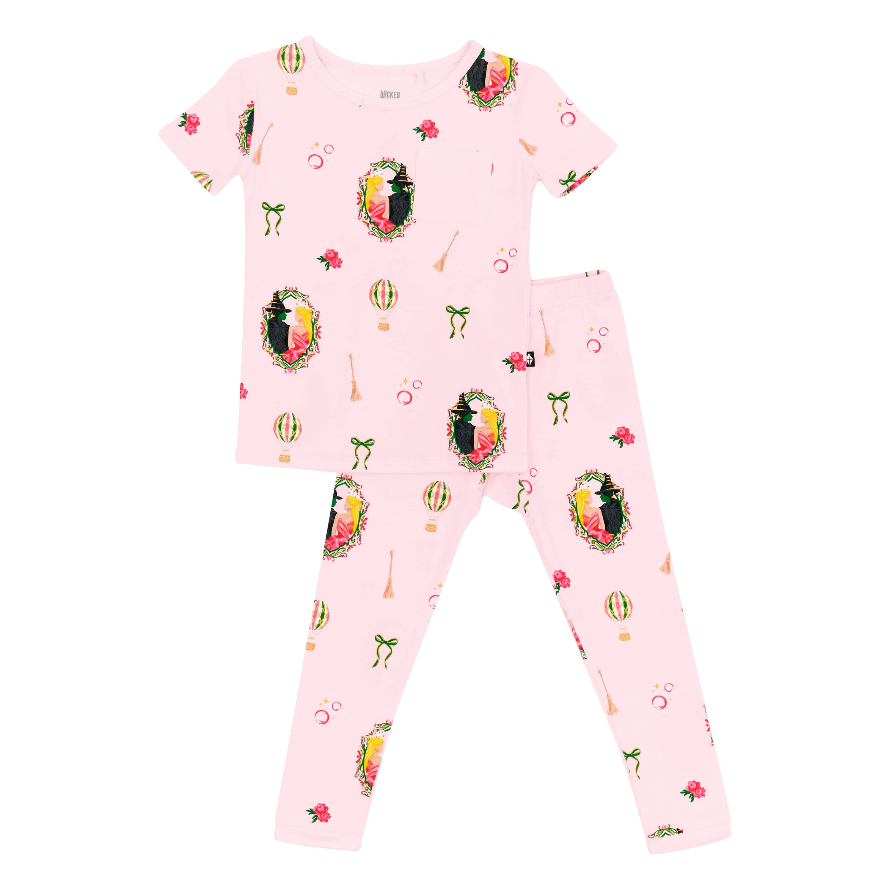 Product photo of the Short Sleeve with Pants Pajamas in Wicked
