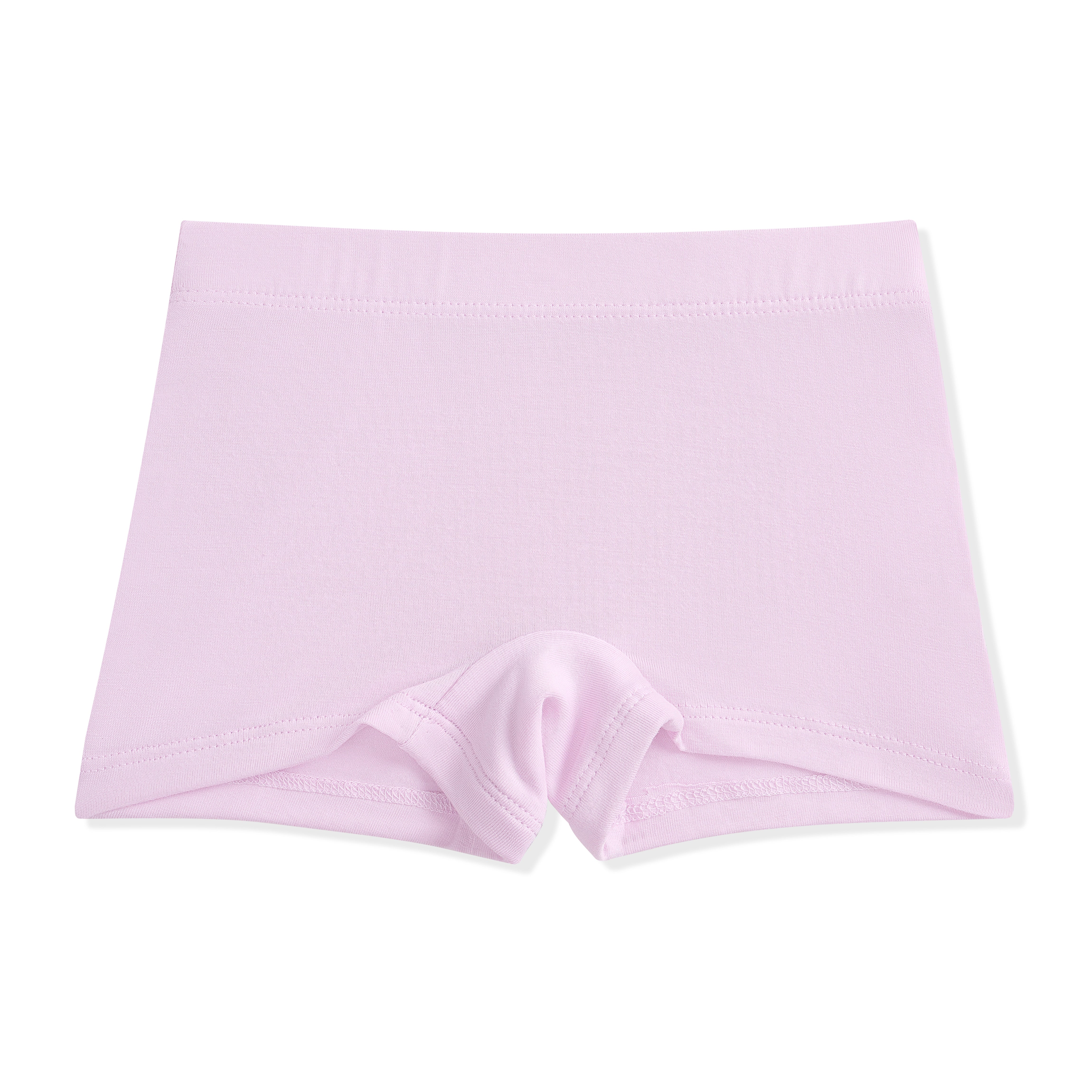 Light purple girl's boxer briefs on a white background