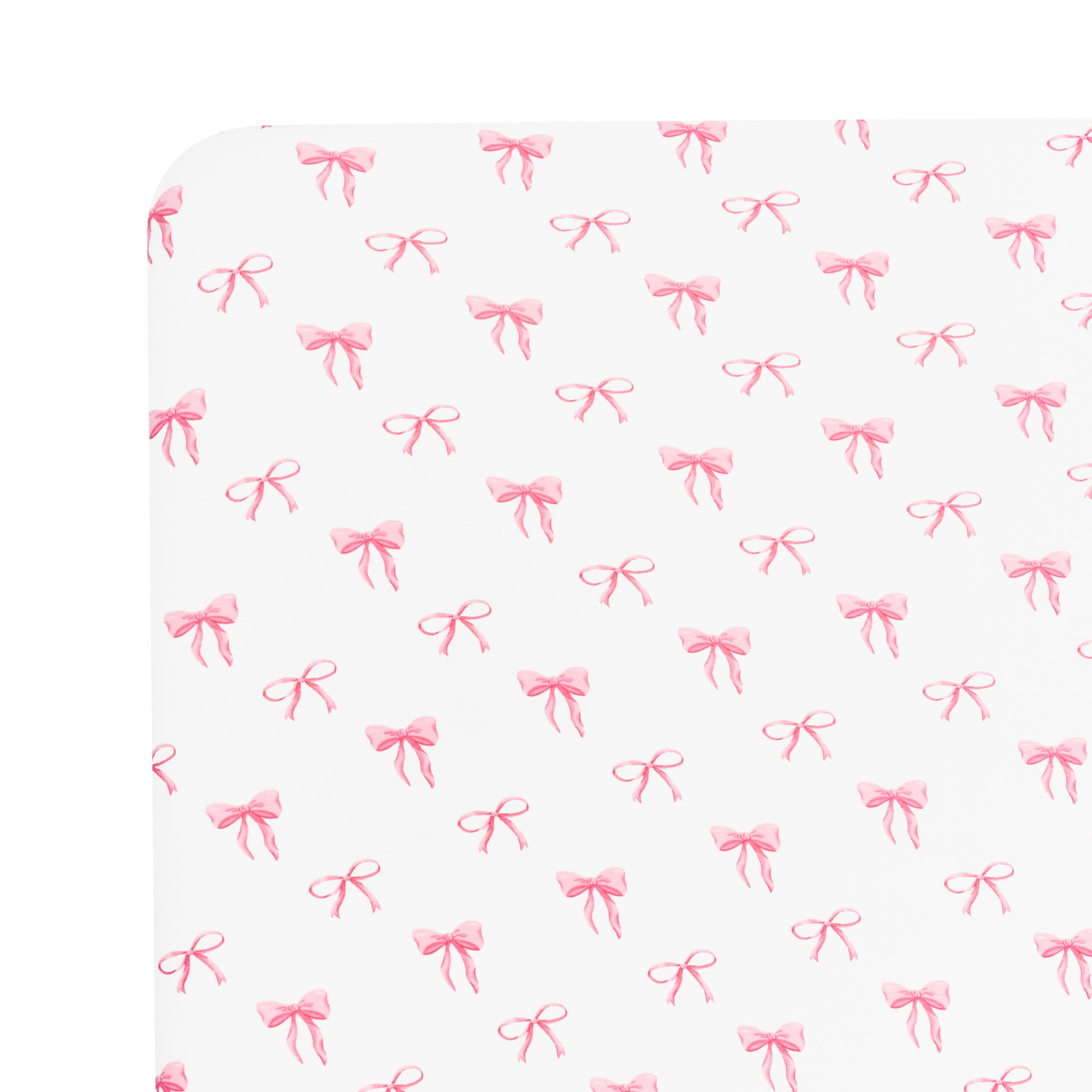 Mini Crib Sheet in Bow corner