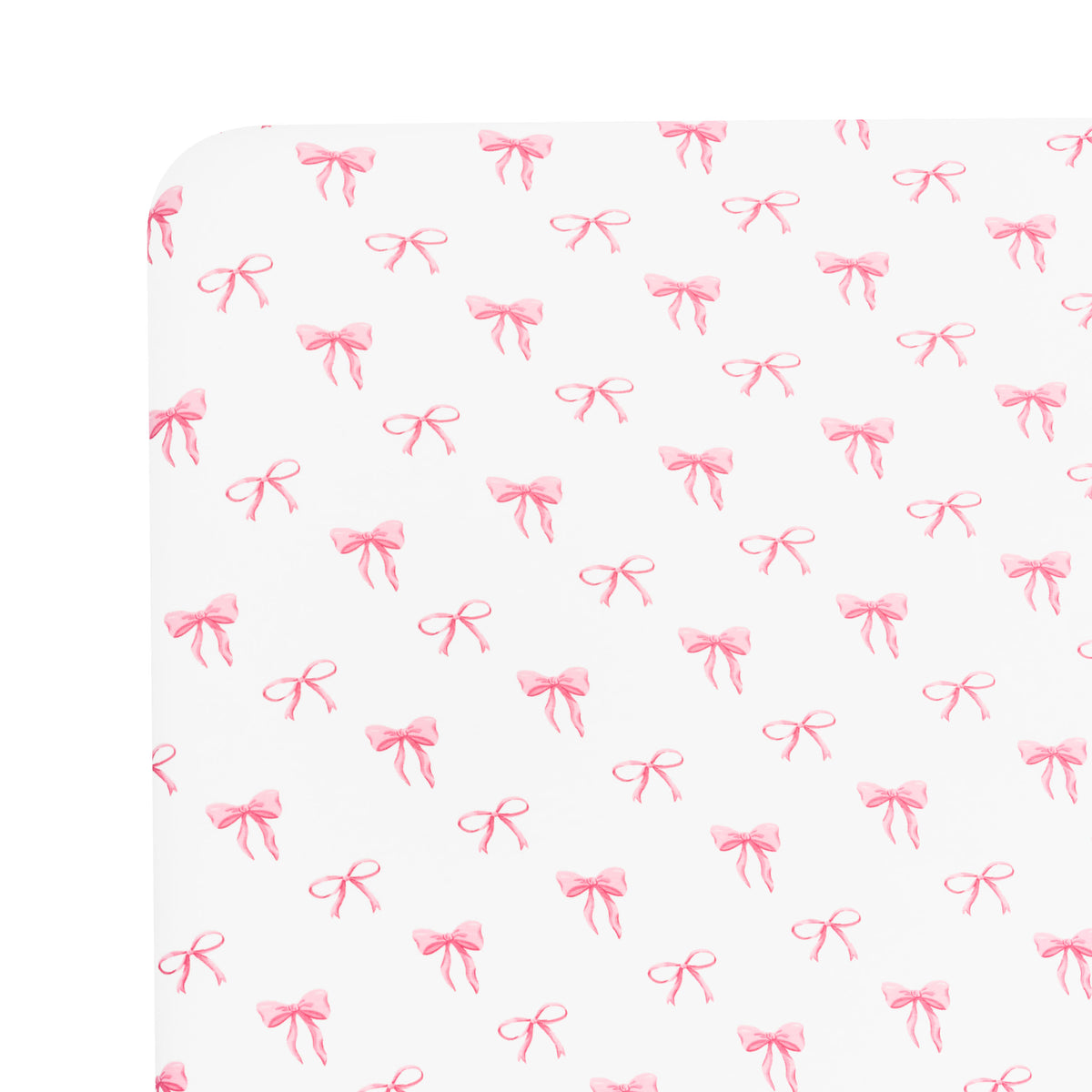 Mini Crib Sheet in Bow corner
