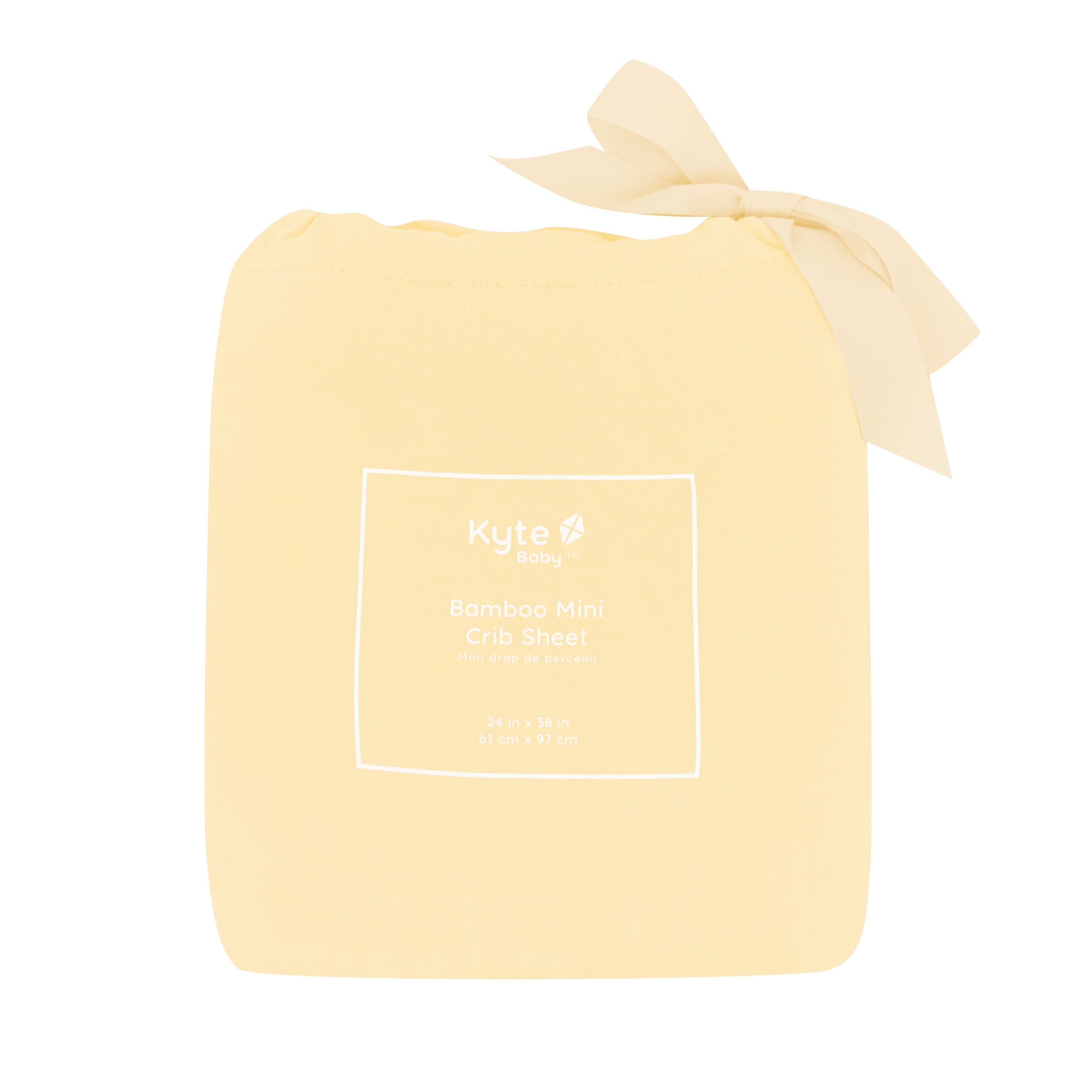 Kyte Baby Mini Crib Sheet in Lilikoi packaging