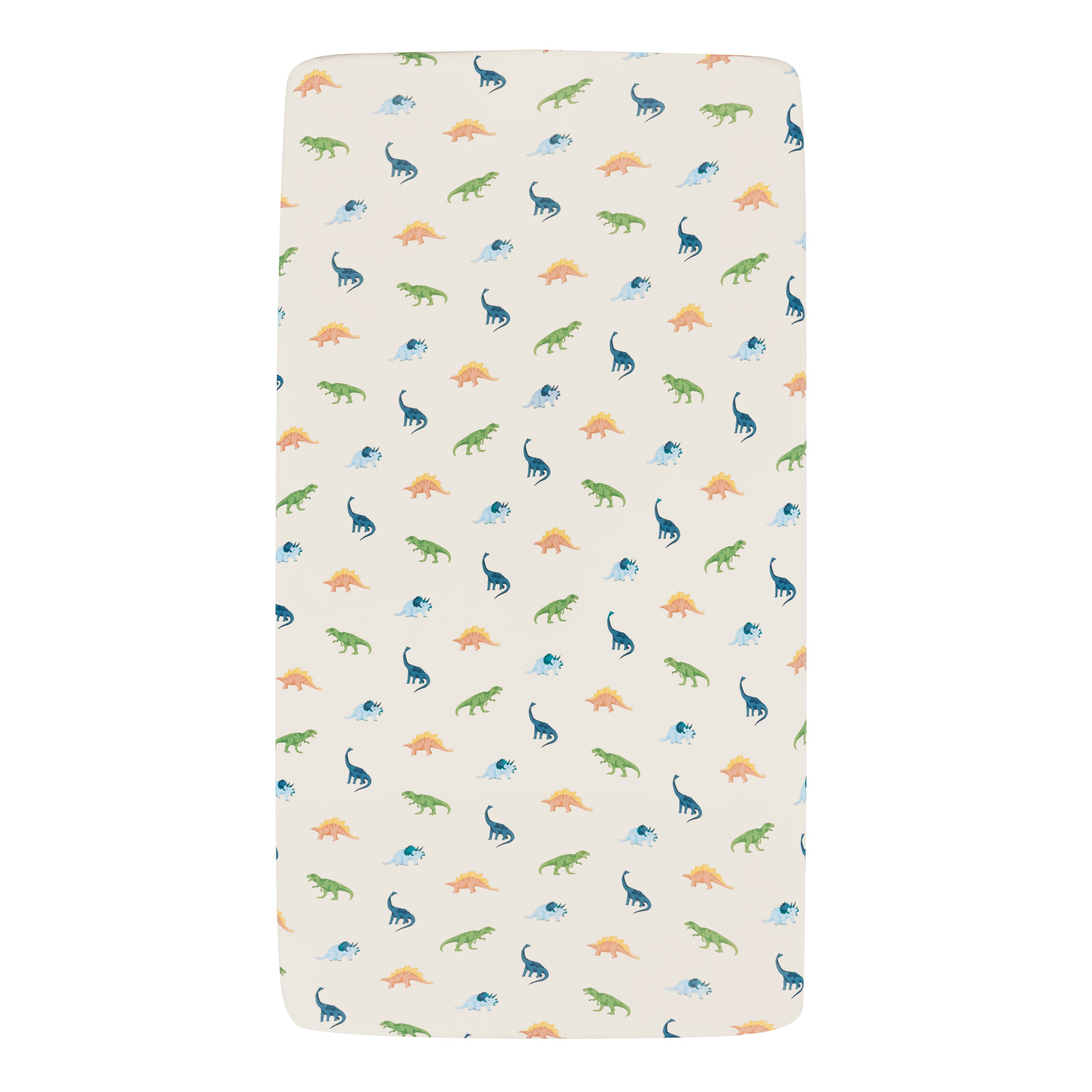 Ecru Roar Mini Crib Sheet on mini crib mattress