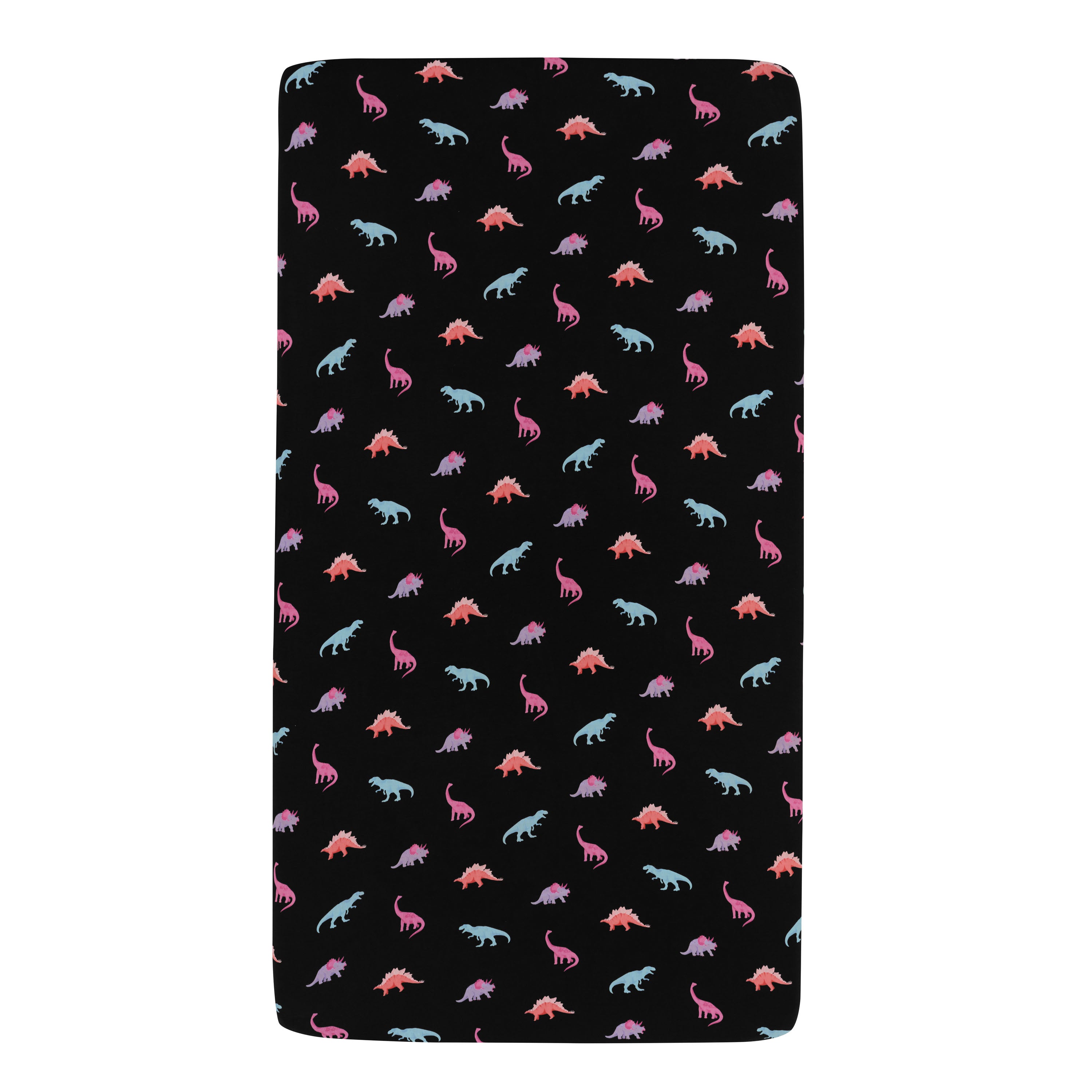 Midnight Roar Mini Crib Sheet on mini crib mattress