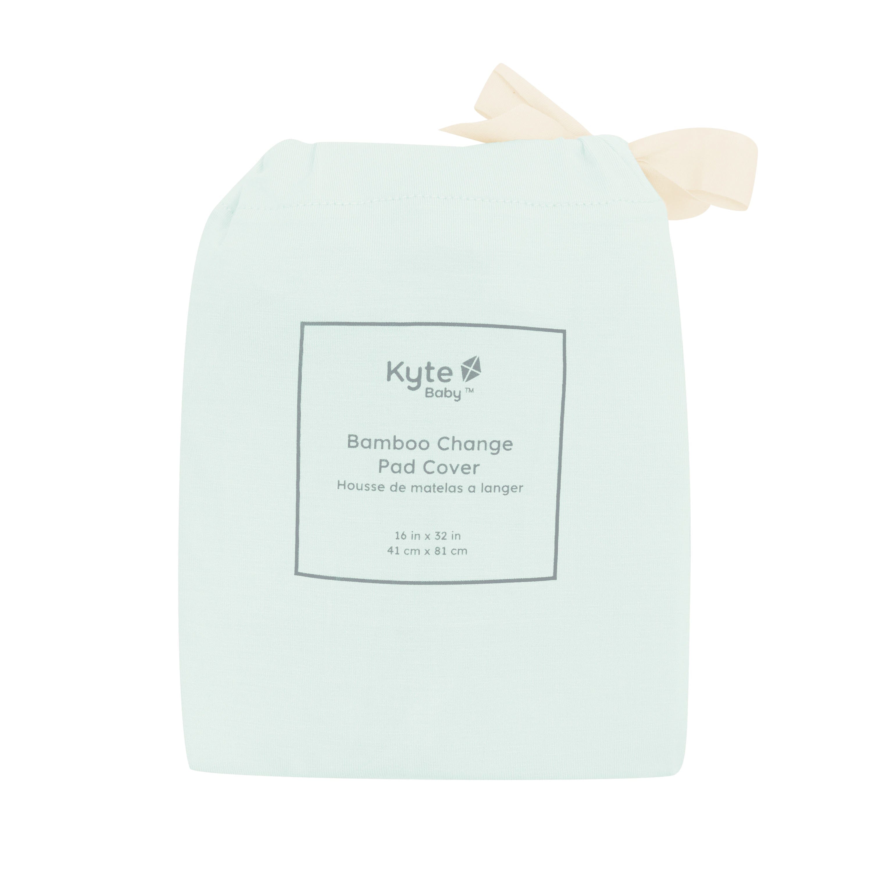 Change Pad Cover in Dew shown in its packaging