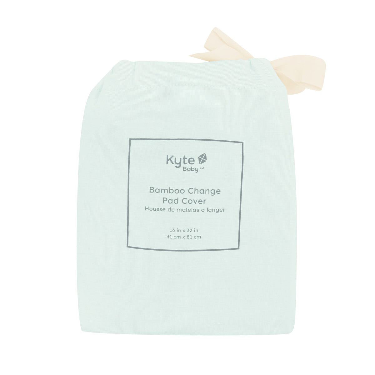 Change Pad Cover in Dew shown in its packaging