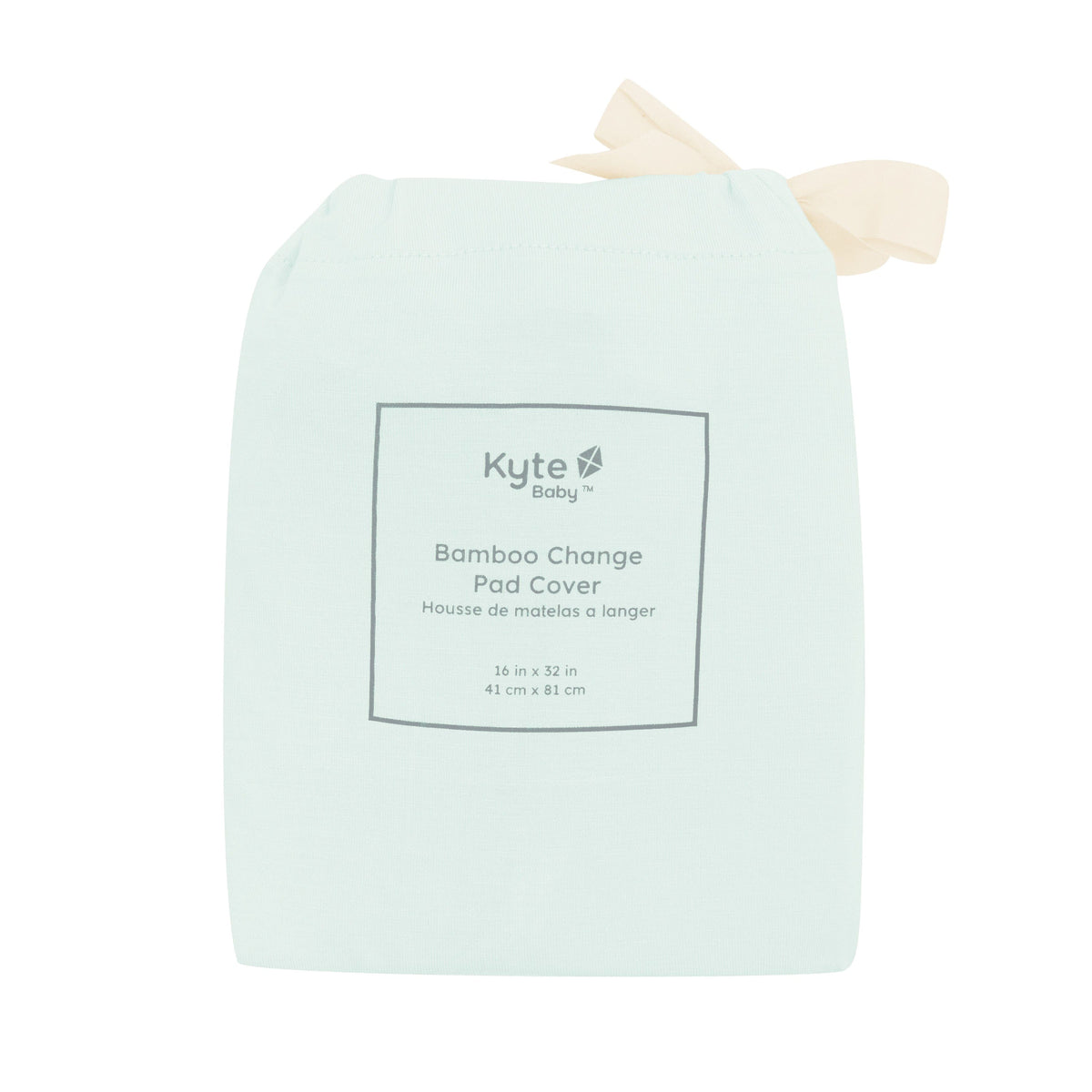 Change Pad Cover in Dew shown in its packaging