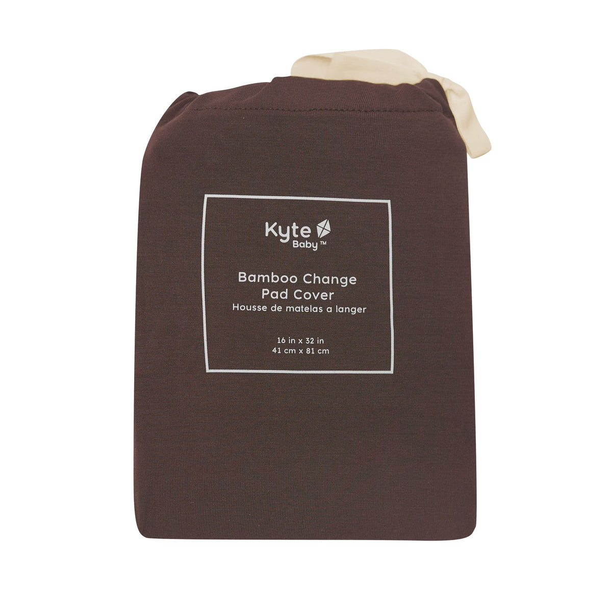 Change Pad Cover in Espresso shown in its packaging