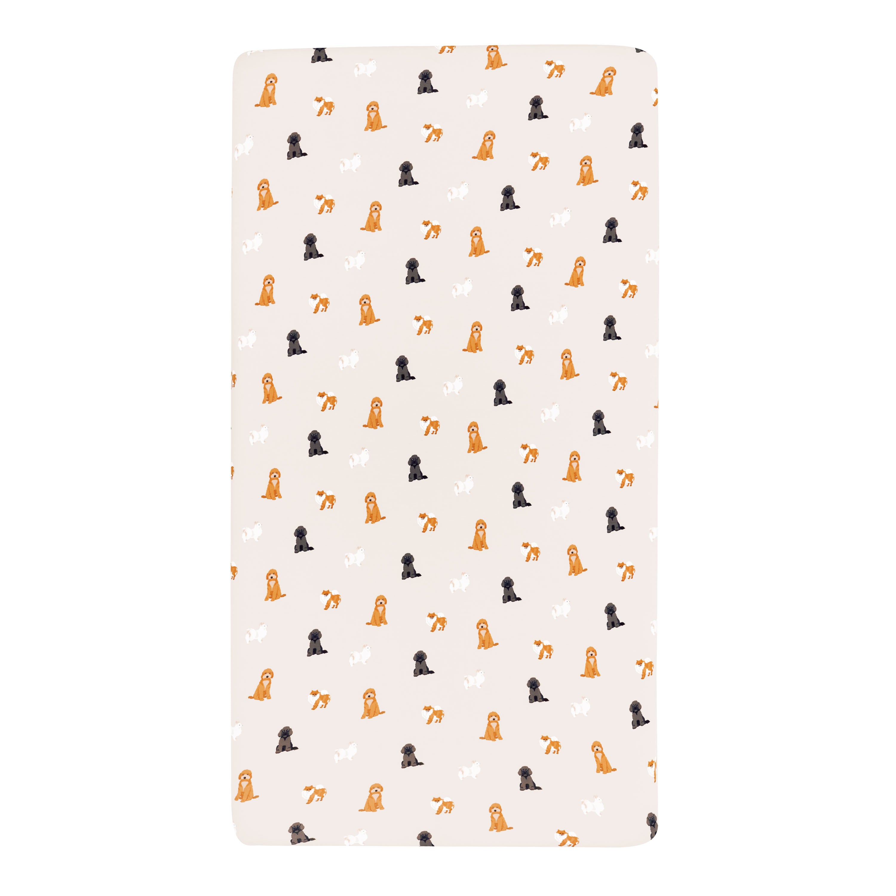 Unisex Crib Sheet in Fluffy Dog