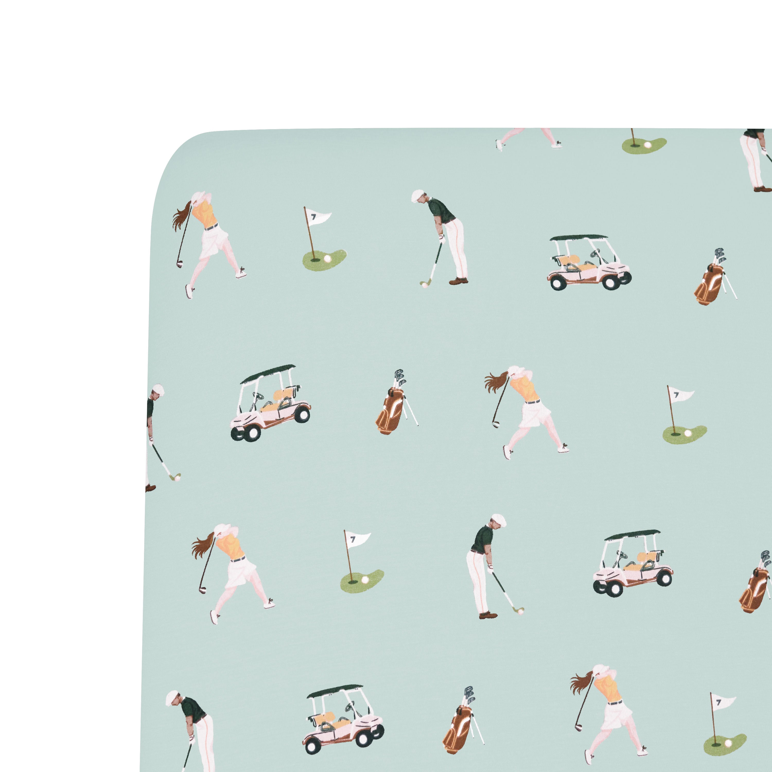 Bamboo Crib Sheet in Golf