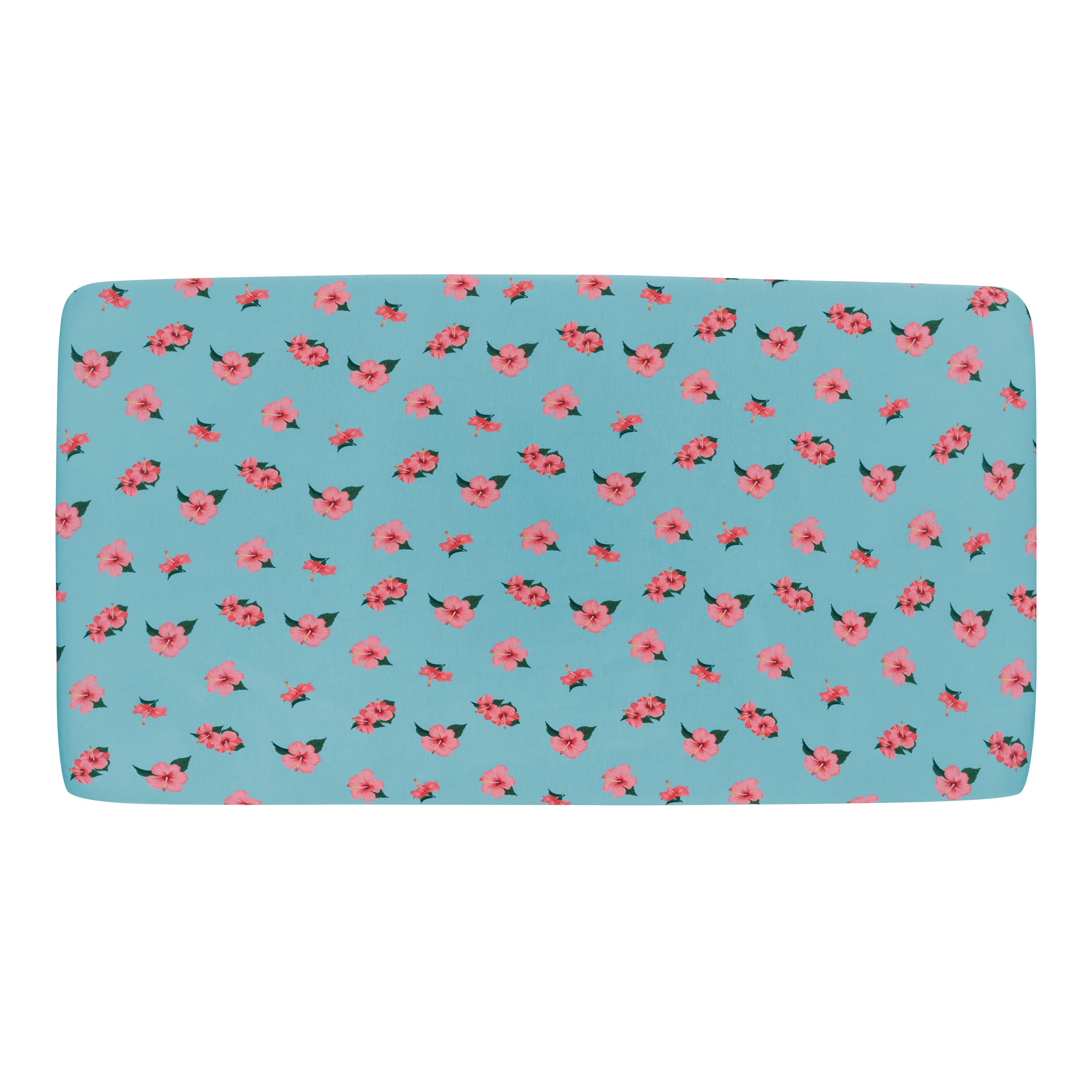 Crib Sheet in Hibiscus flowers