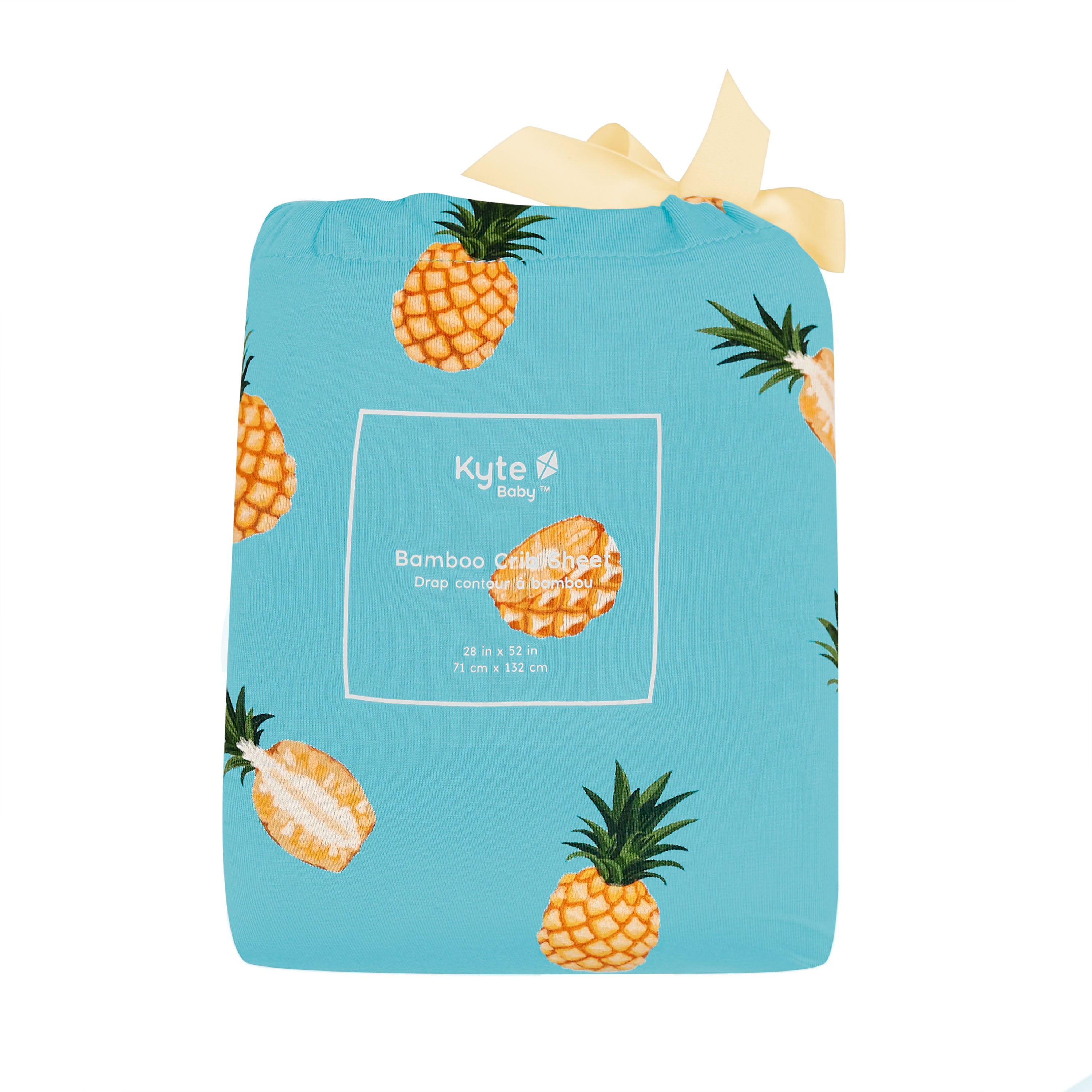 Crib Sheet in Pineapple packaging